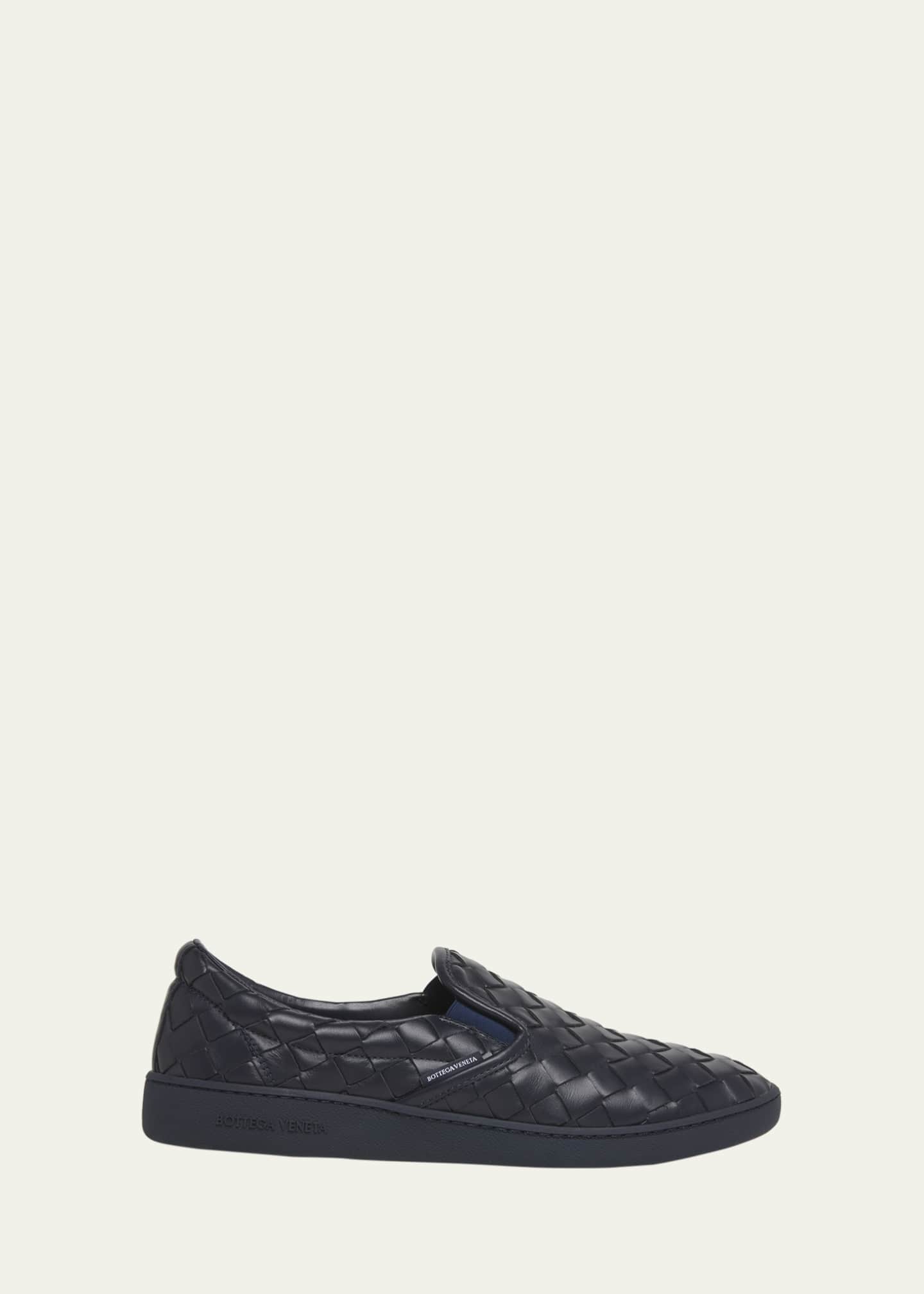 Bottega Veneta Men s Sawyer Intrecciato Leather Slip On Sneakers