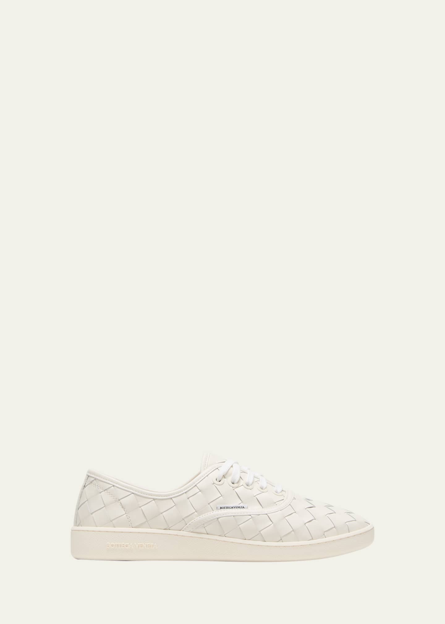 Bottega Veneta Men's Sawyer Intrecciato City Calfskin Low-Top Sneakers Image 1 of 5