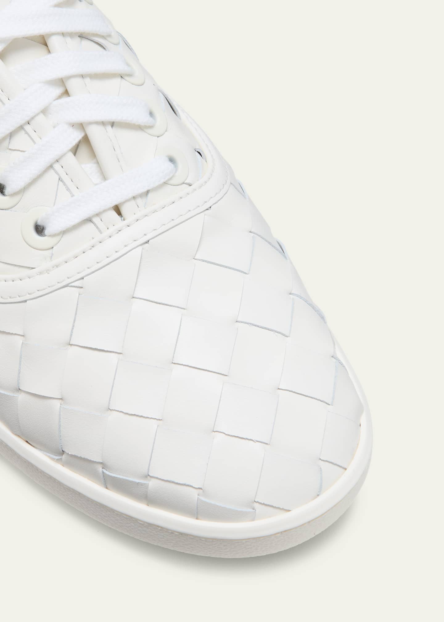 Bottega Veneta Men's Sawyer Intrecciato City Calfskin Low-Top Sneakers Image 5 of 5