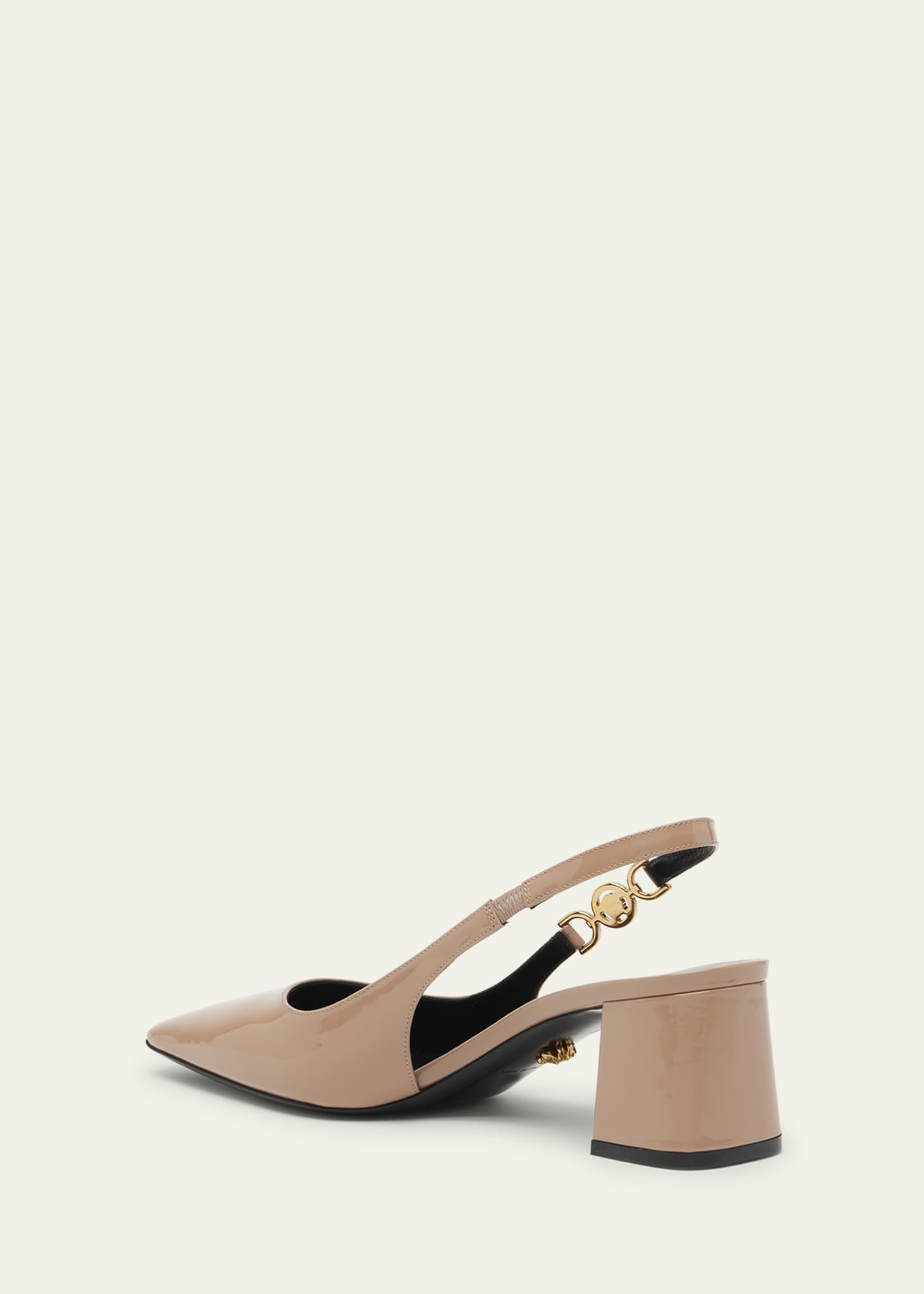 Versace Medusa Patent Slingback Pumps Image 4 of 5