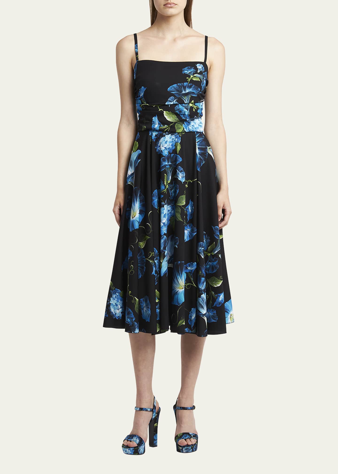 MOCHA BLUEBELL MIDI DRESS
