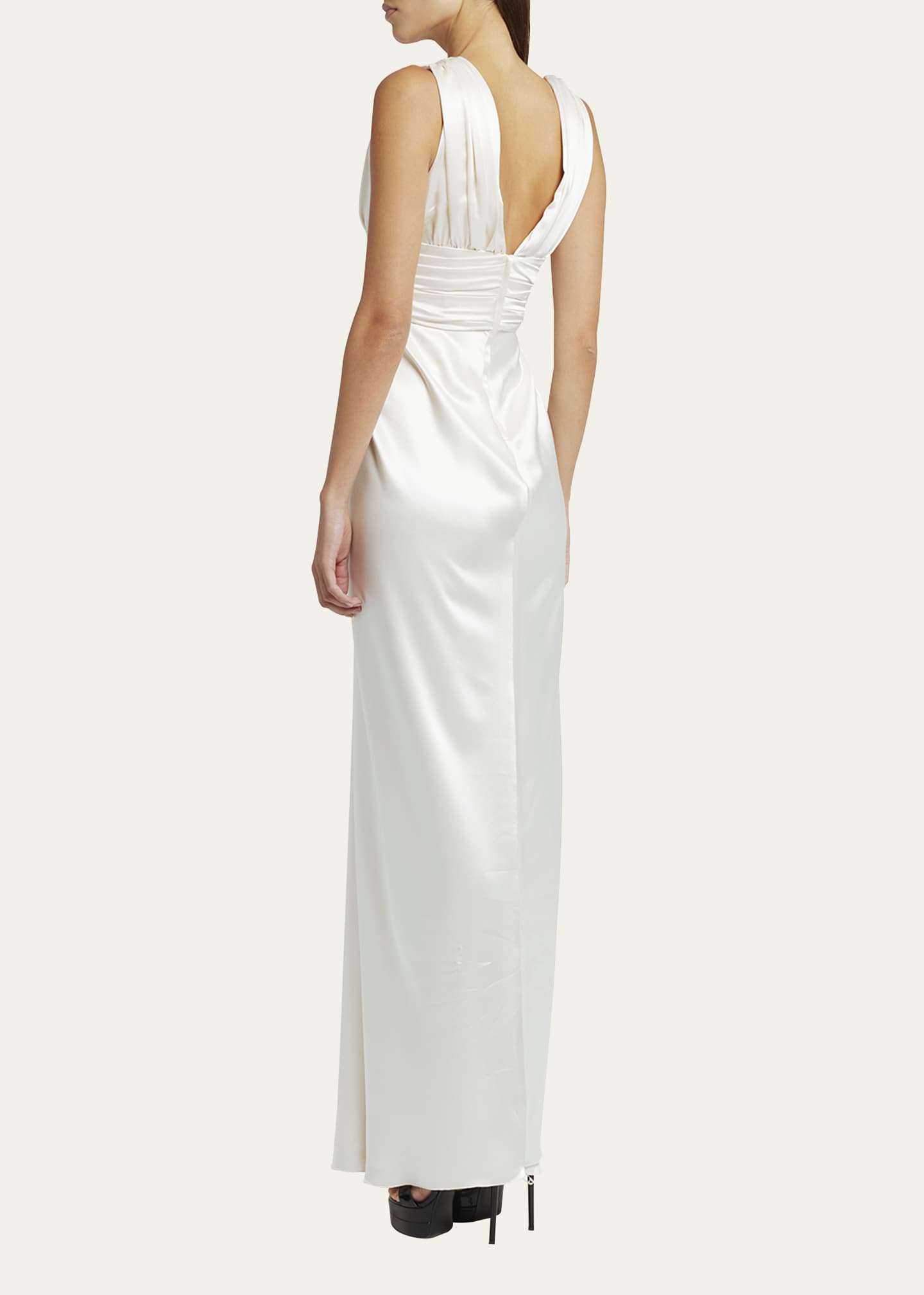 Satin column dress online