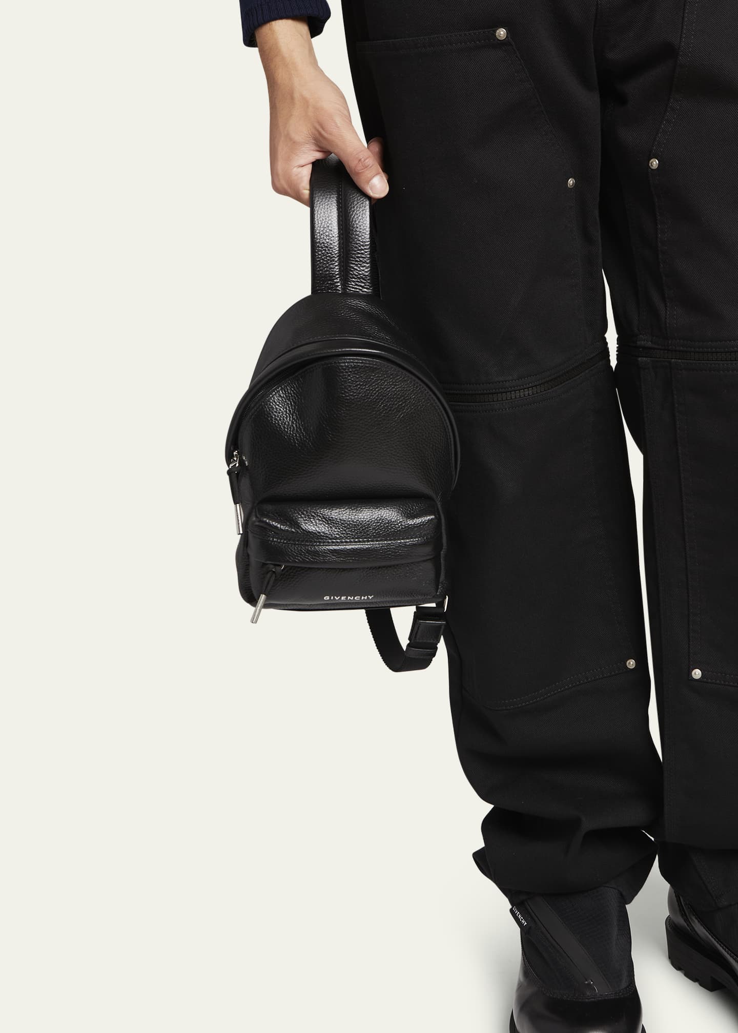 Givenchy black leather backpack cheap