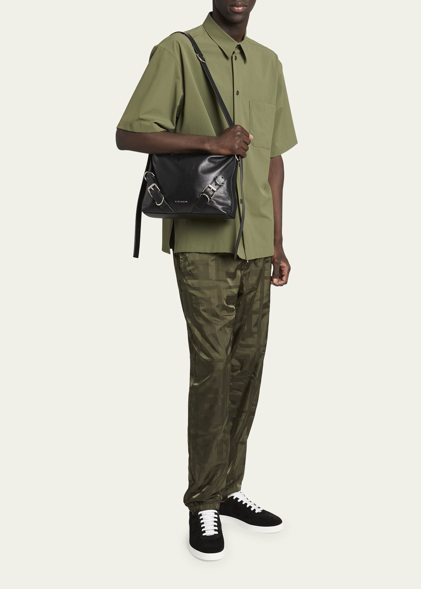 Givenchy Men s Voyou Leather Crossbody Bag Bergdorf Goodman