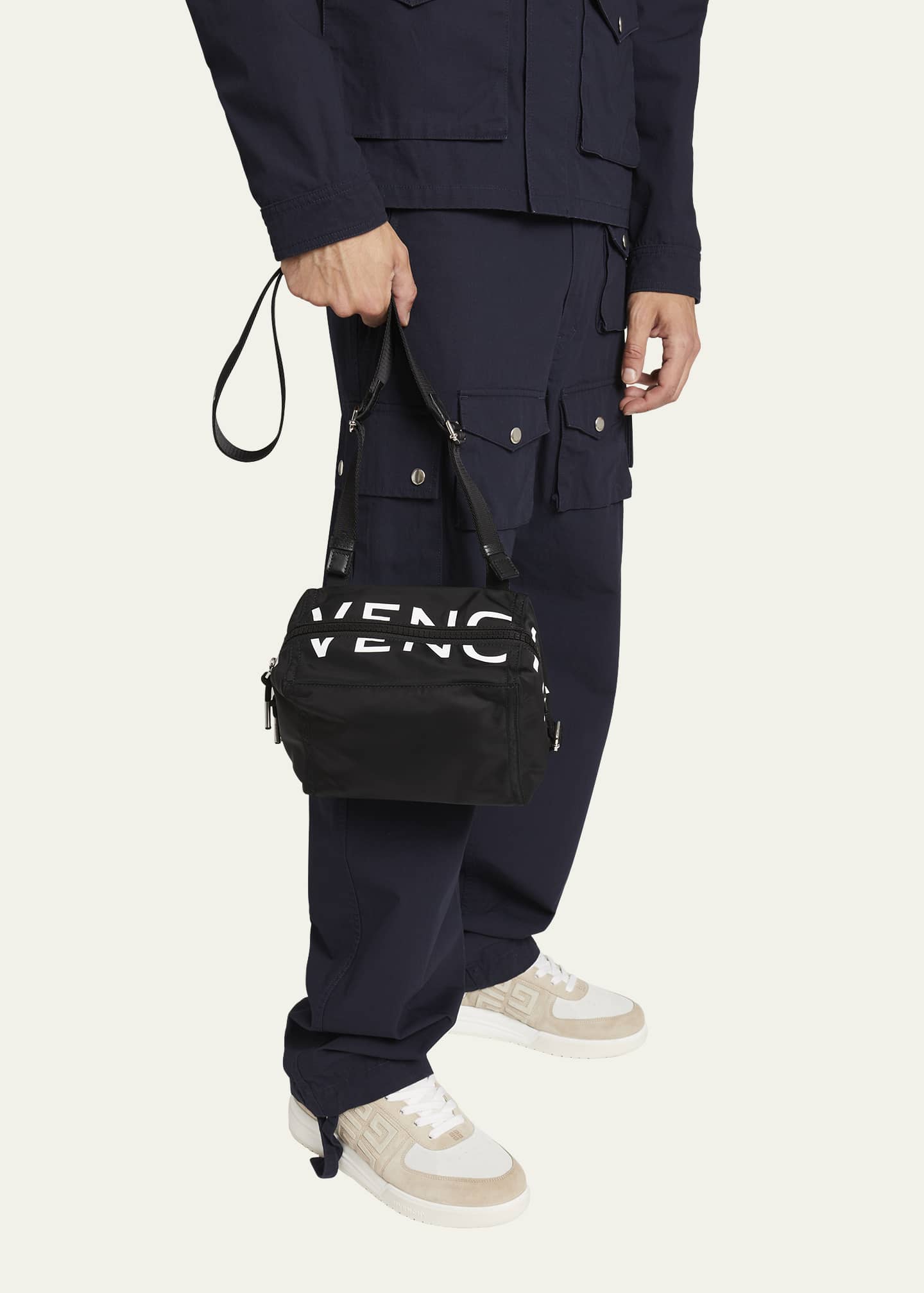 Givenchy Men s Pandora Small Nylon Crossbody Bag Bergdorf Goodman
