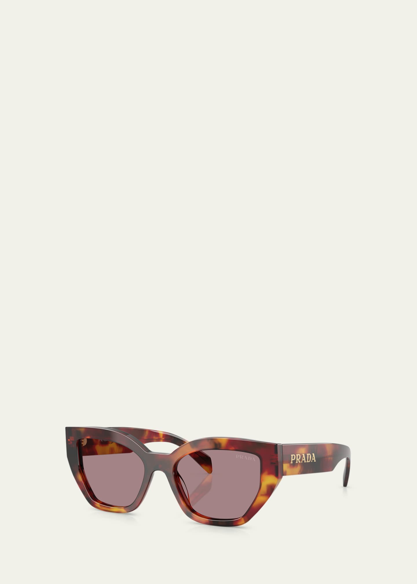Prada Logo Acetate Butterfly Sunglasses Image 2 of 3