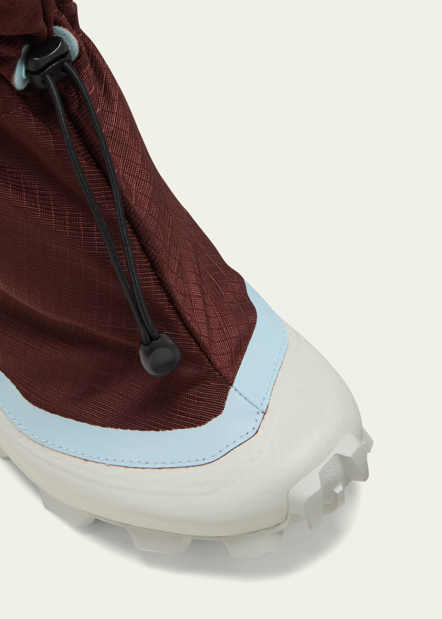 MM6 Maison Margiela Drawstring Fabric Chunky-Heel Sneakers
