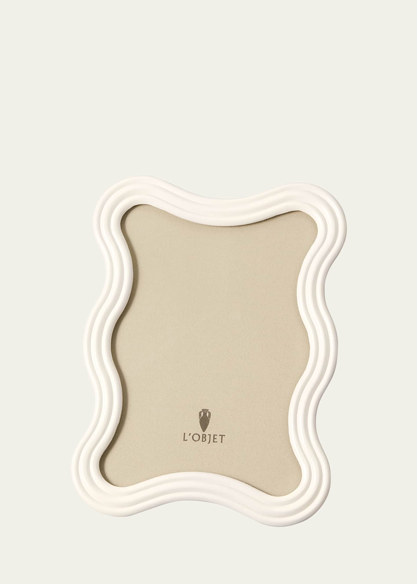 L'Objet Ripple Enamel Photo Frame, 5" x 7" Image 1 of 2
