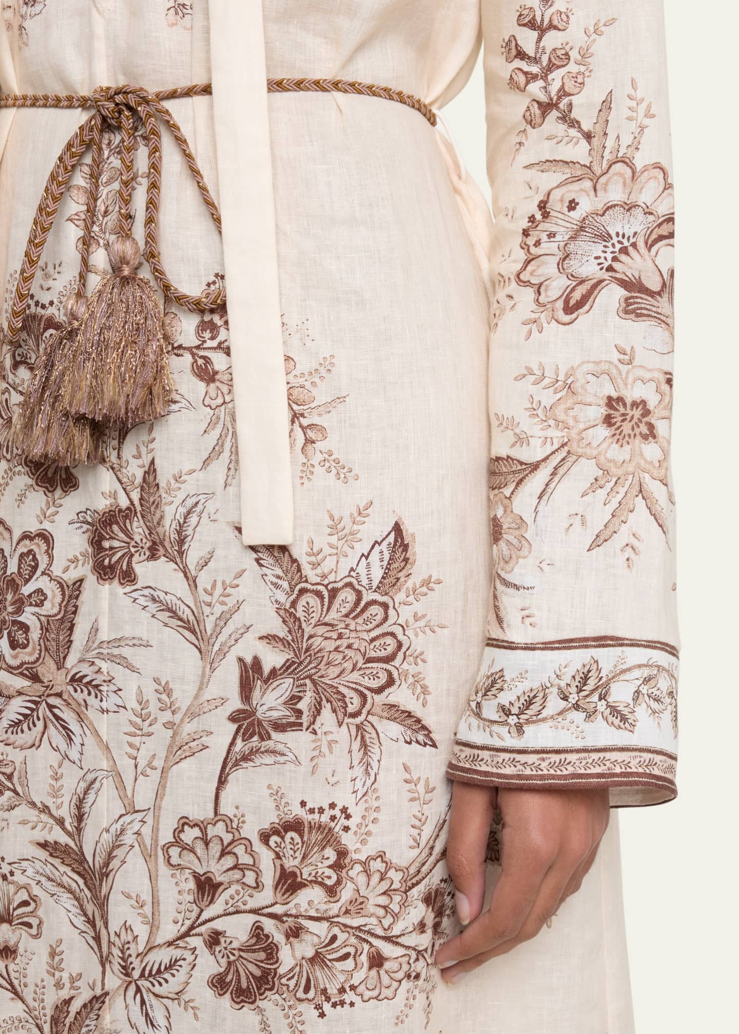 Zimmermann long sleeve floral cheap dress