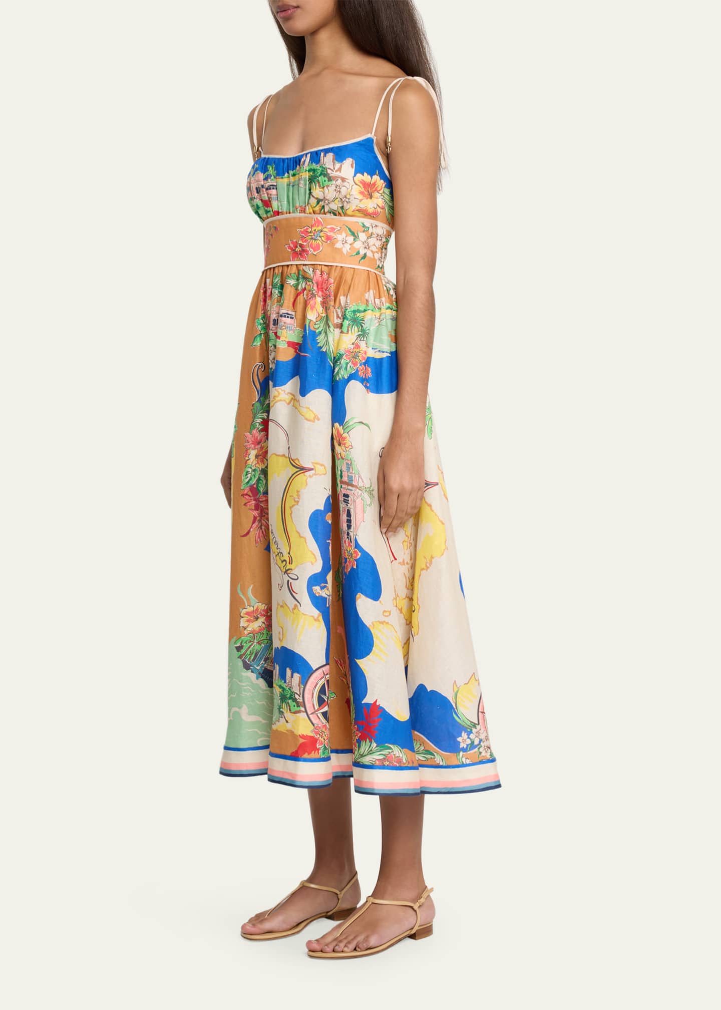 Zimmermann Alight Picnic Midi Dress Bergdorf Goodman