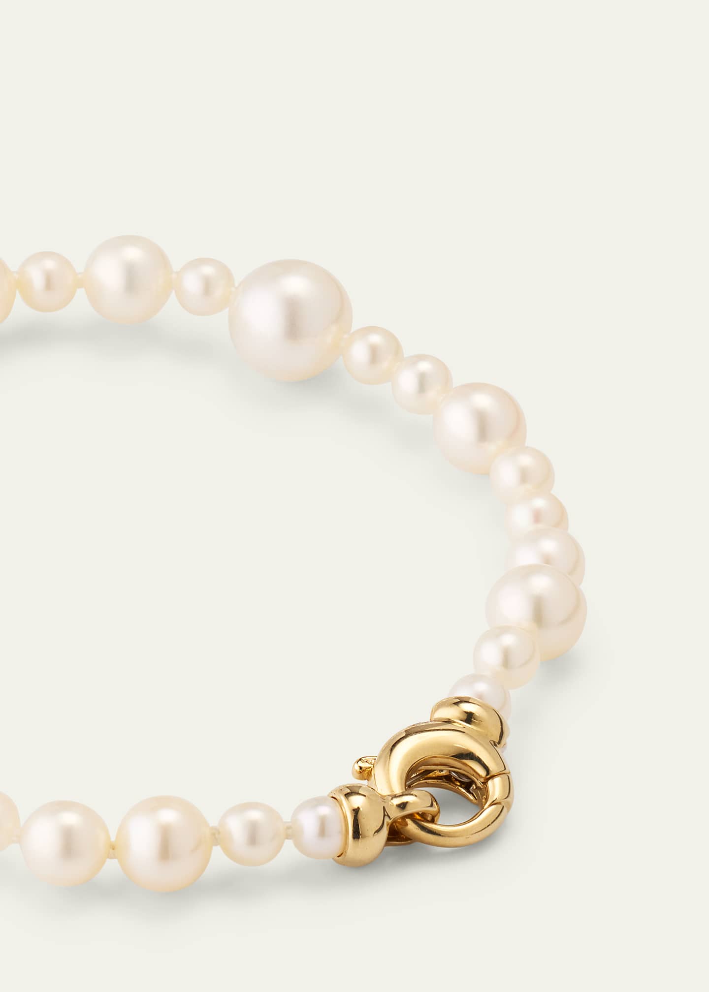 Mizuki 14kt yellow gold freshwater pearl necklace