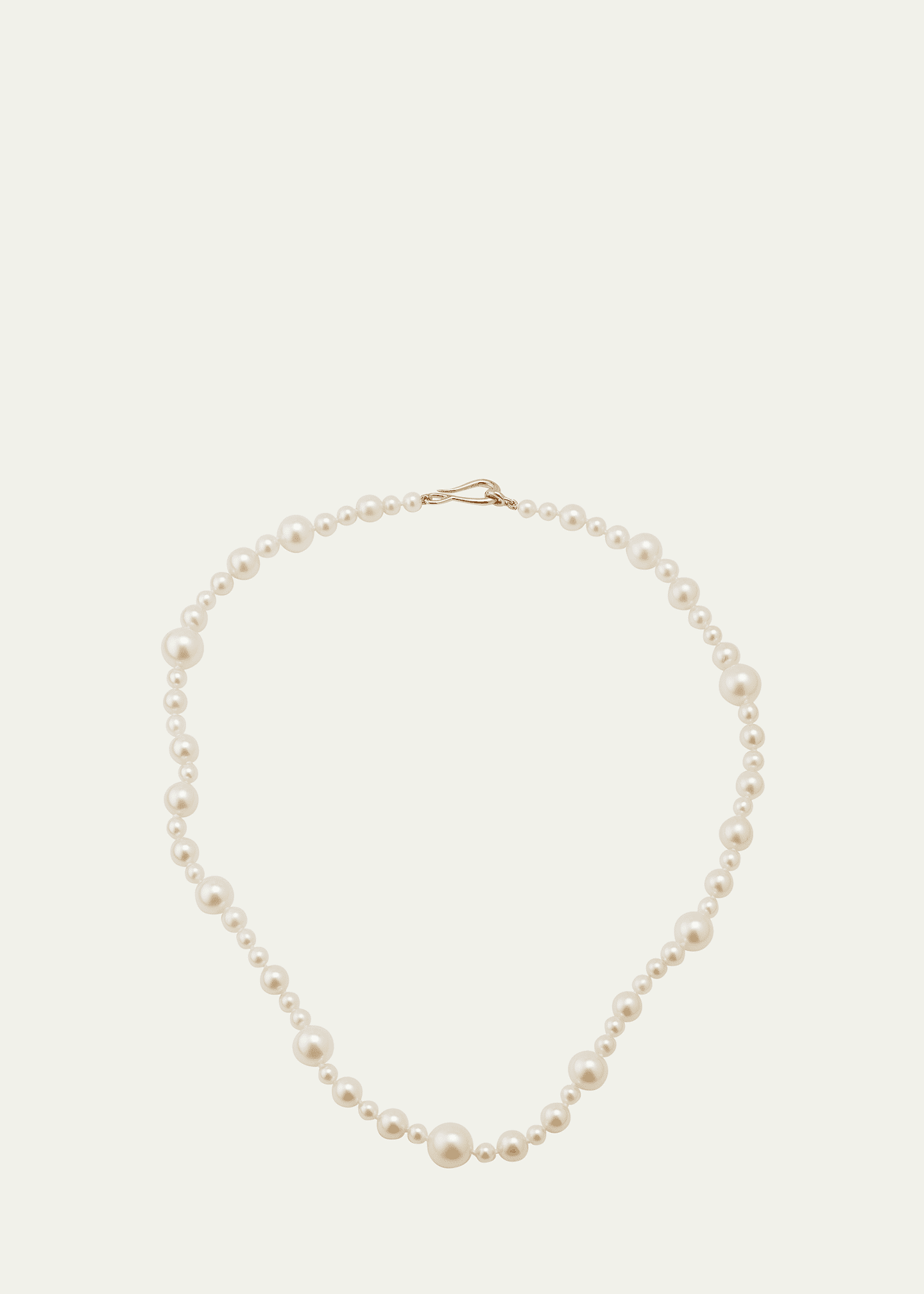Mizuki 14K Yellow Gold Multi-Size Freshwater Pearl Strand Necklace Image 1 of 4