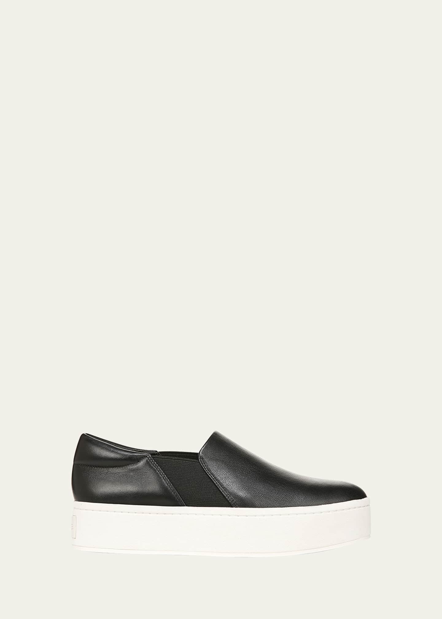 Vince Warren Leather Slip-On Sneakers Image 1 of 3