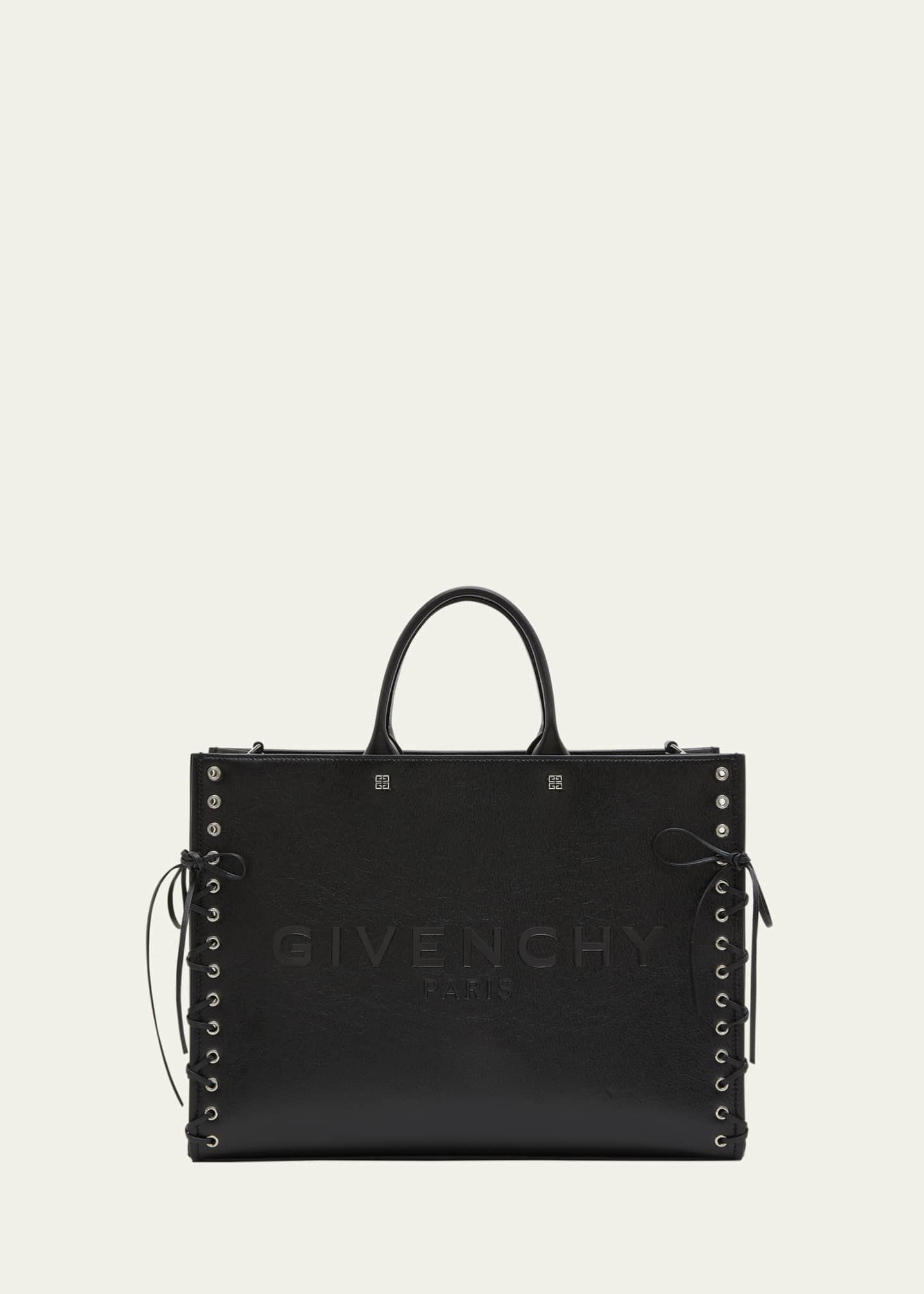 Givenchy G-Tote Medium Shopping Bag in Leather with Corset Detail