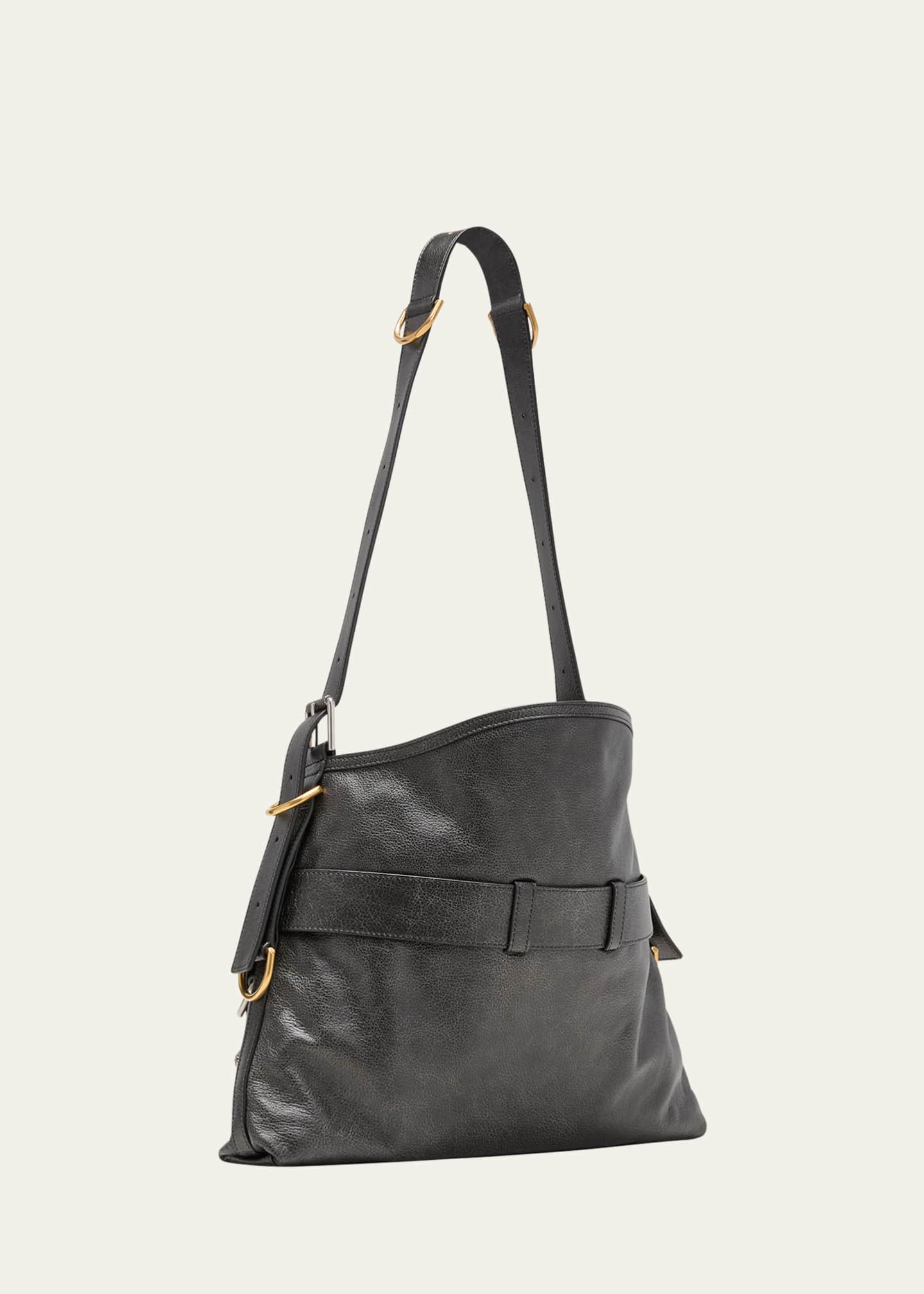 Givenchy Voyou Medium Boyfriend Shoulder Bag in Tumbled Leather ...