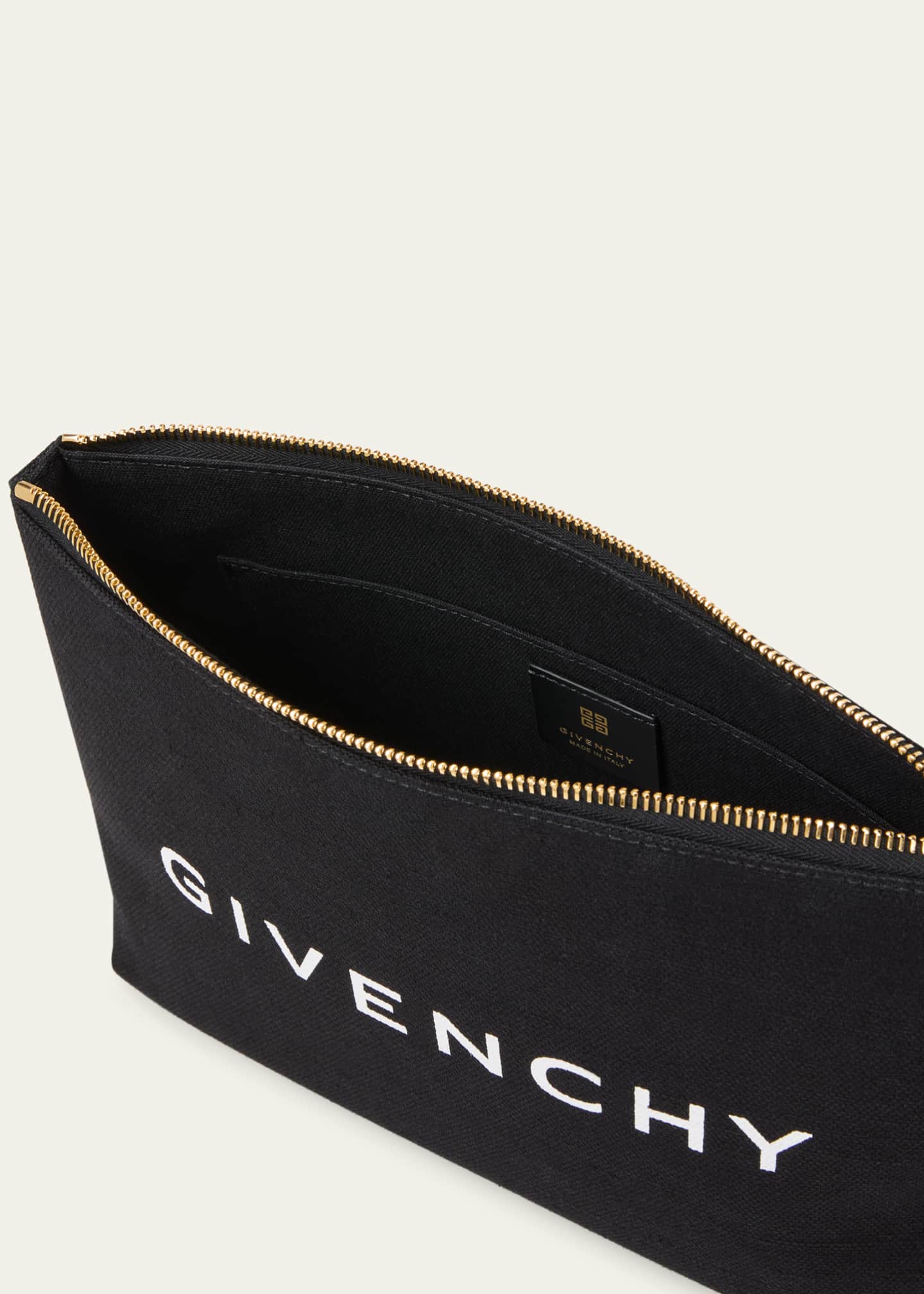 Givenchy Travel Logo Canvas Pouch Wristlet Image 4 of 4