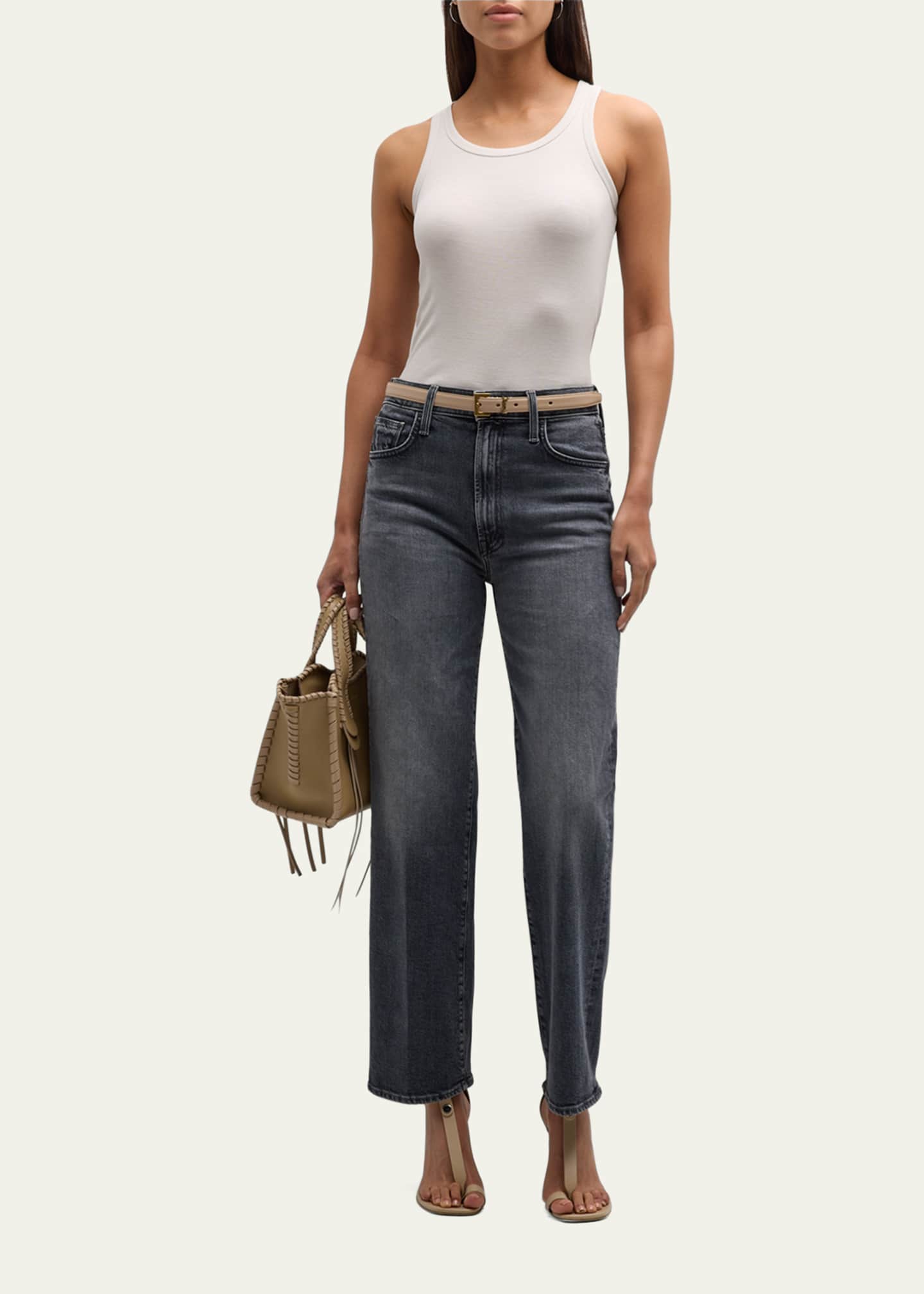 Majestic Filatures Lyocell Cotton Baby Ribbed Tank Image 2 of 5