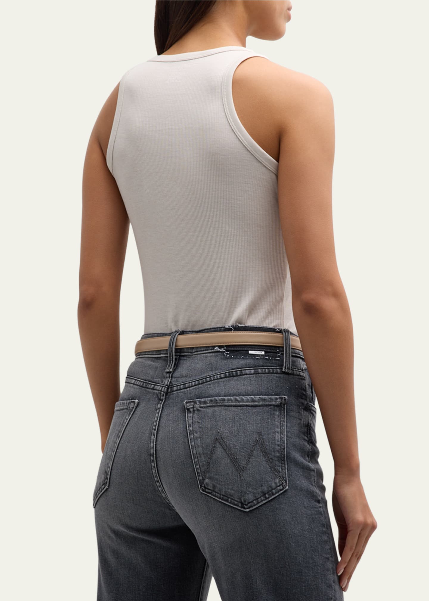 Majestic Filatures Lyocell Cotton Baby Ribbed Tank Image 3 of 5