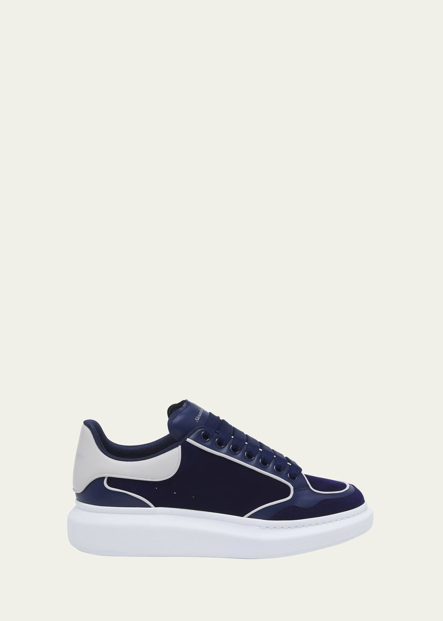 Alexander McQueen Men s Oversized Retro Suede Low Top Sneakers