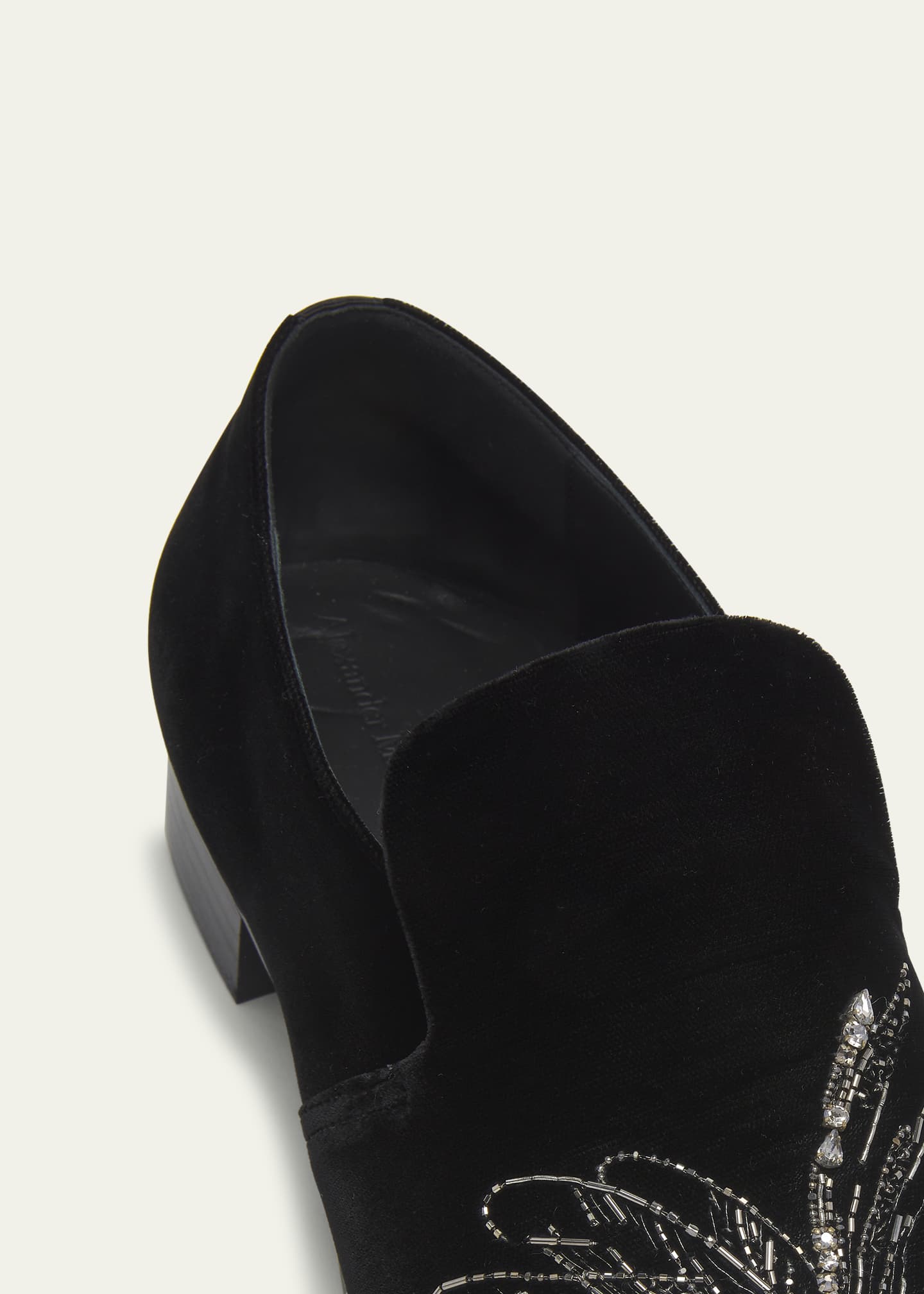 Alexander mcqueen velvet loafers new arrivals