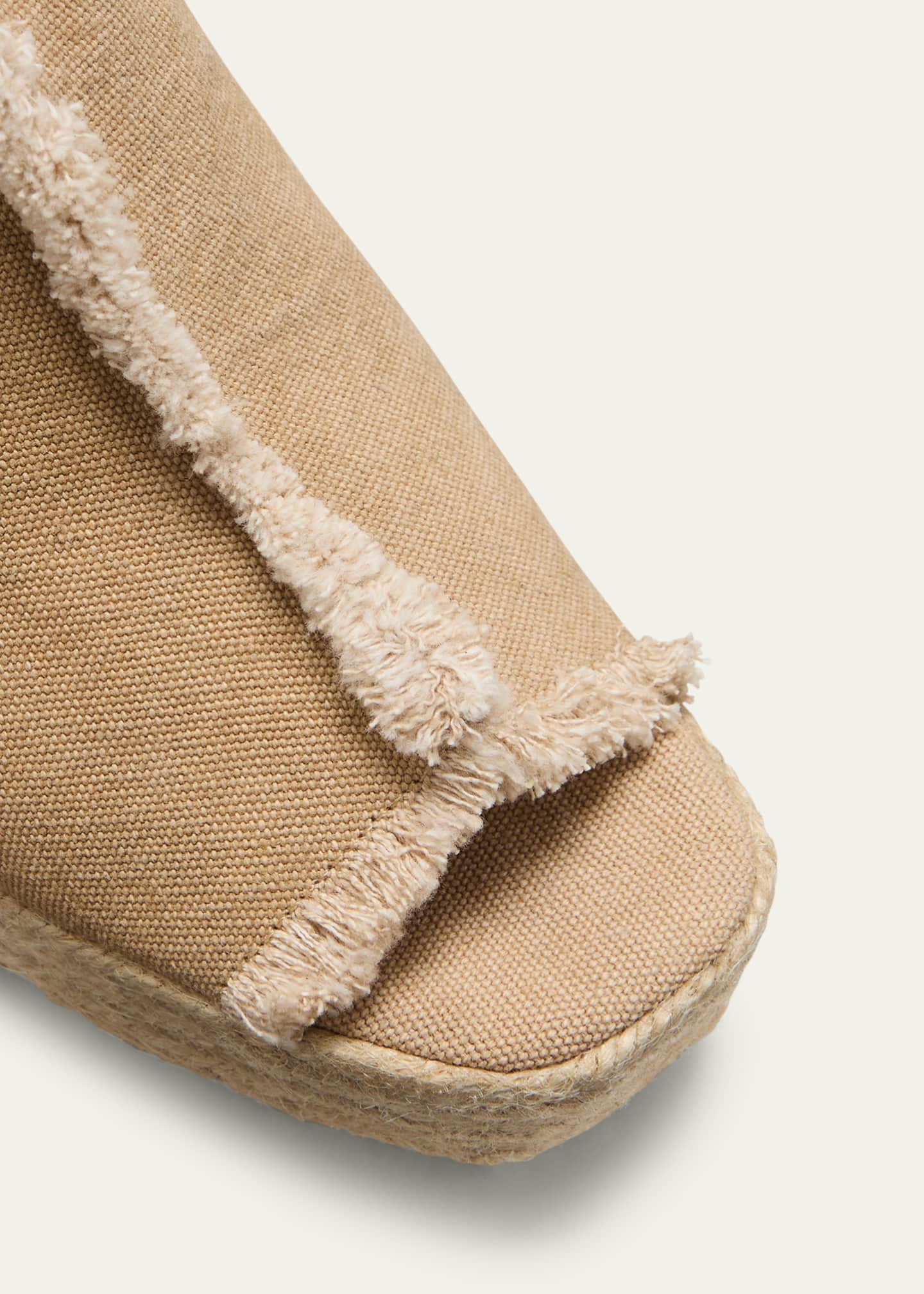 Castaner Fatima Frayed Canvas Slide Espadrilles Image 5 of 5