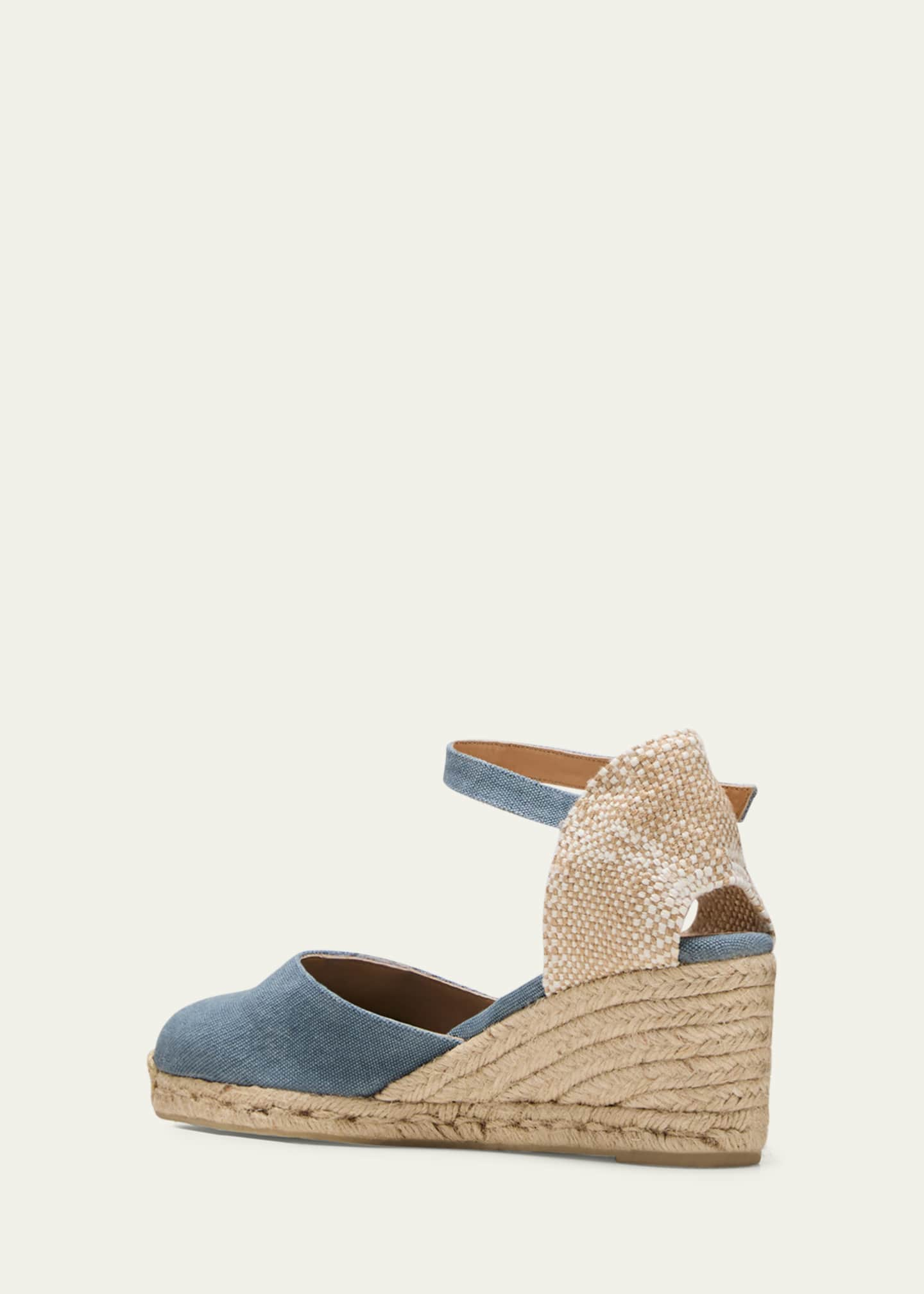 Castaner Carol Canvas Ankle-Strap Wedge Espadrilles - Bergdorf Goodman