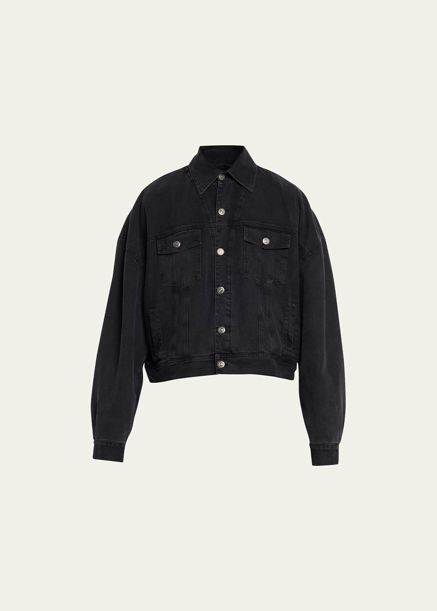 Willy Chavarria Men's Chachi Oversized Denim Trucker Jacket