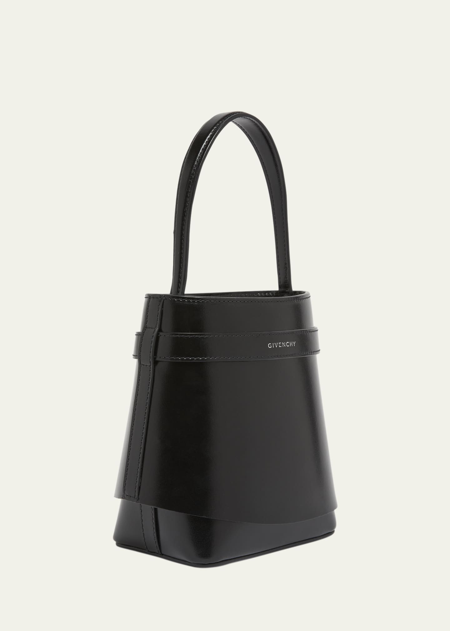 Givenchy Shark Lock Bucket Bag in Box Leather Image 3 of 5
