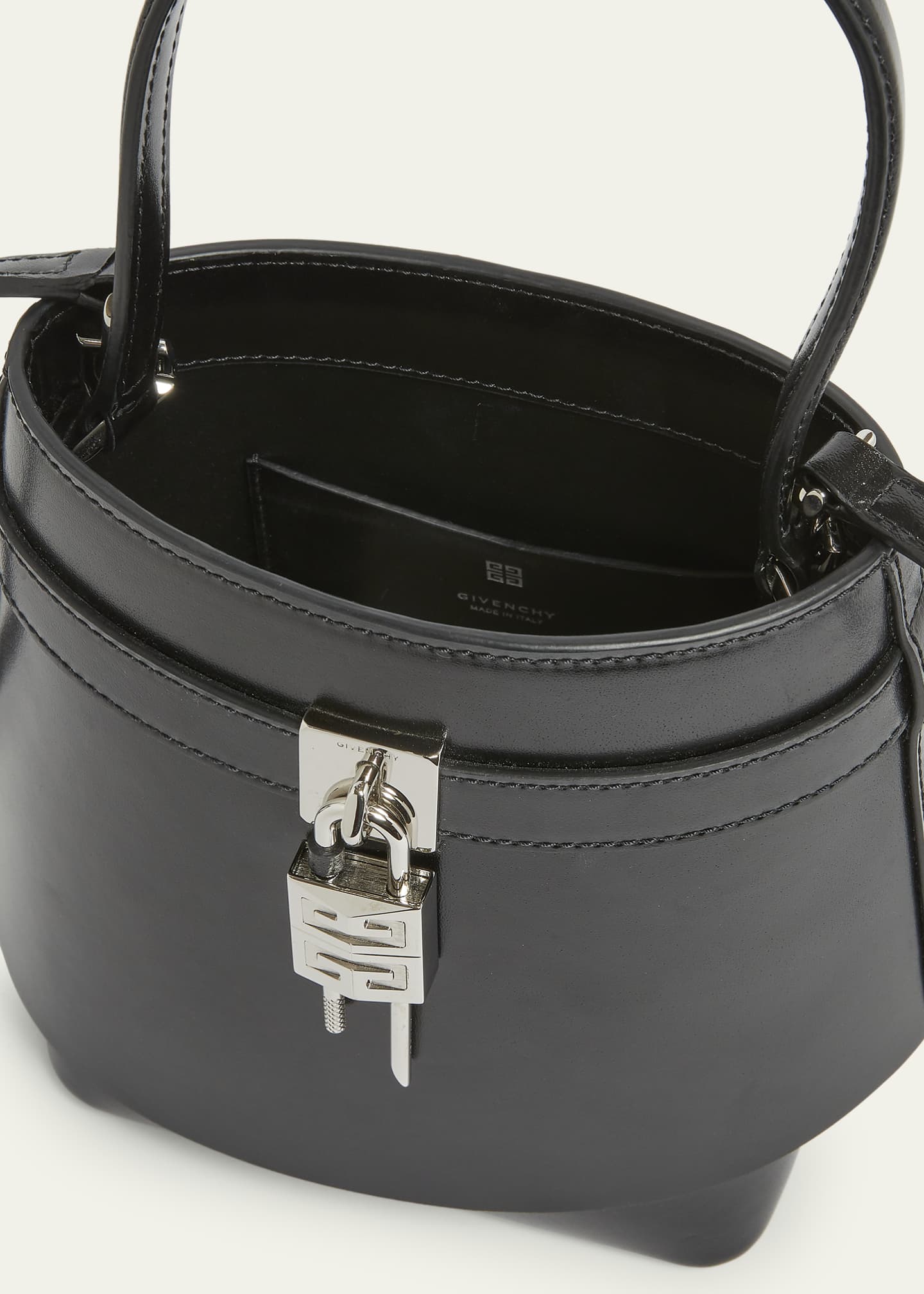 Givenchy Shark Lock Bucket Bag in Box Leather Image 4 of 5