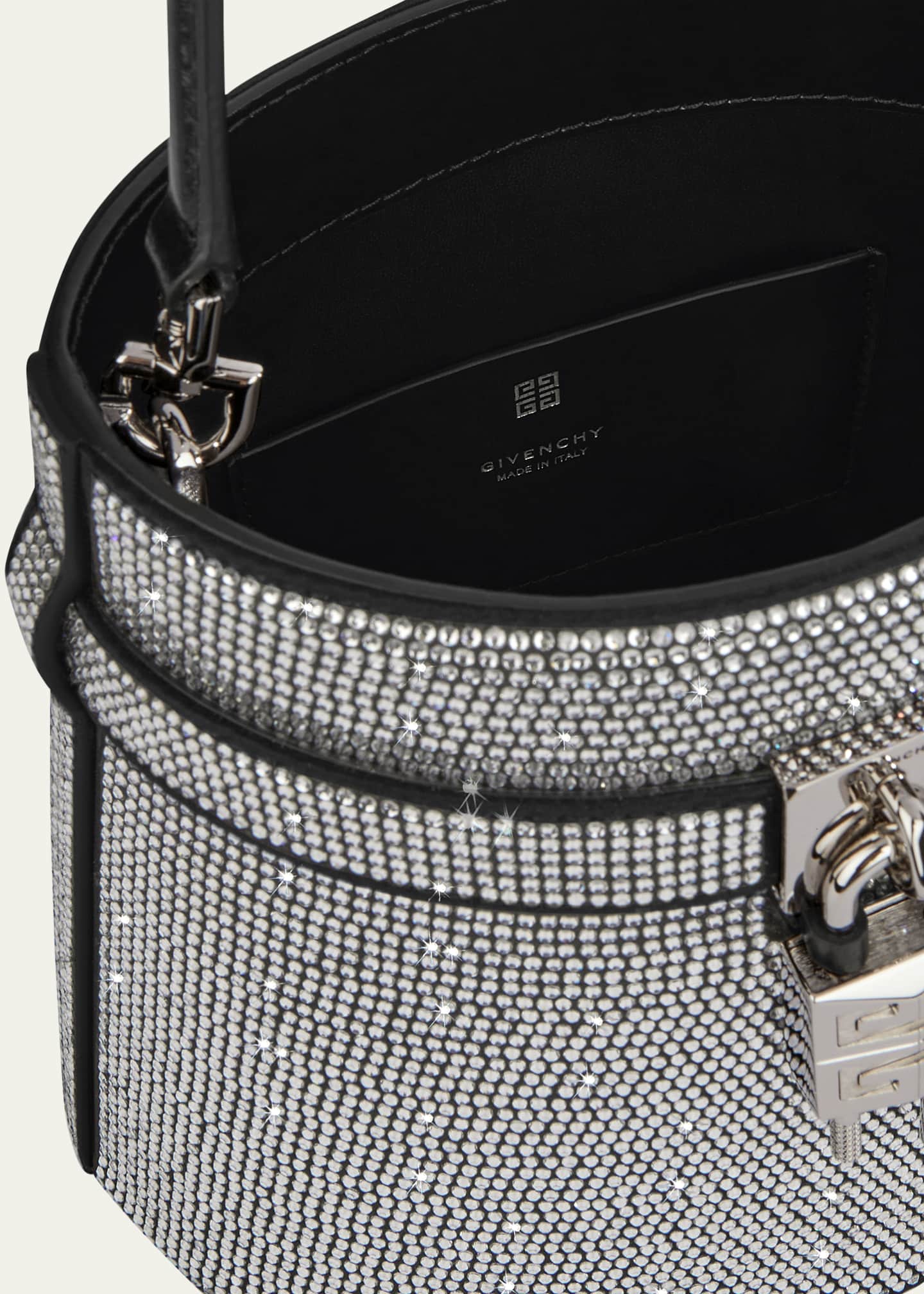 Givenchy Shark Lock Bucket Bag in Embellished Leather Image 4 of 5