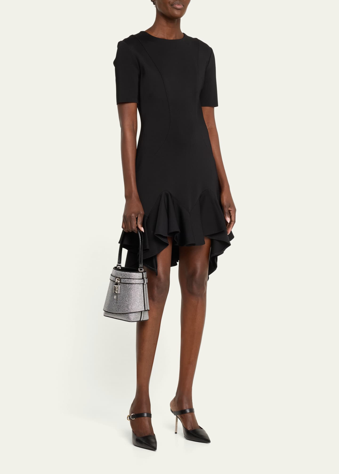 Givenchy Shark Lock Bucket Bag in Embellished Leather Image 5 of 5