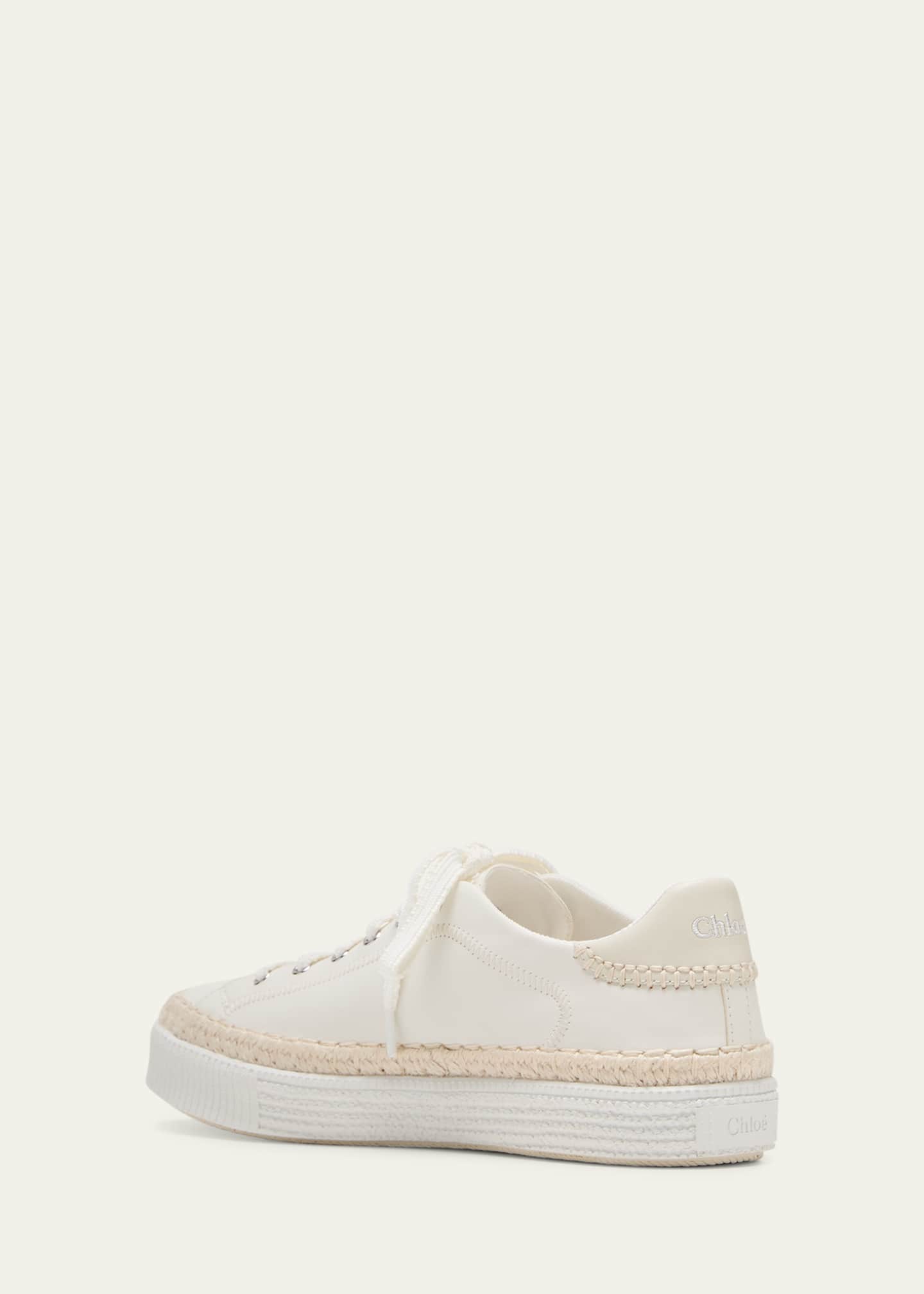 Leather espadrille sneakers sales