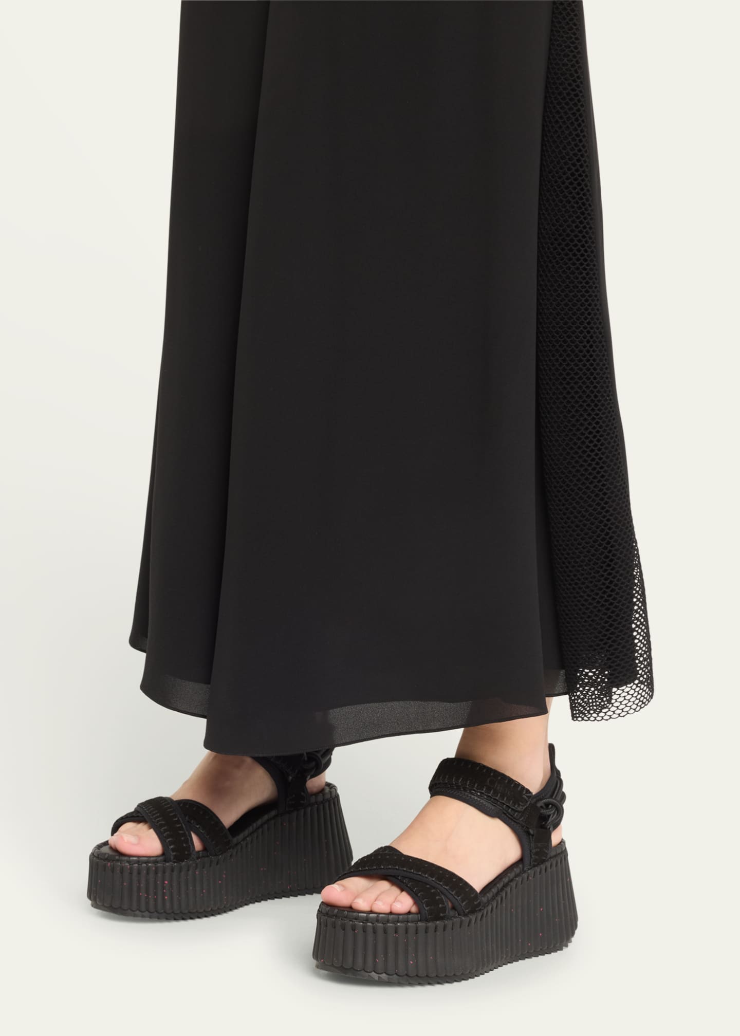 Flatform sandals store with ankle strap
