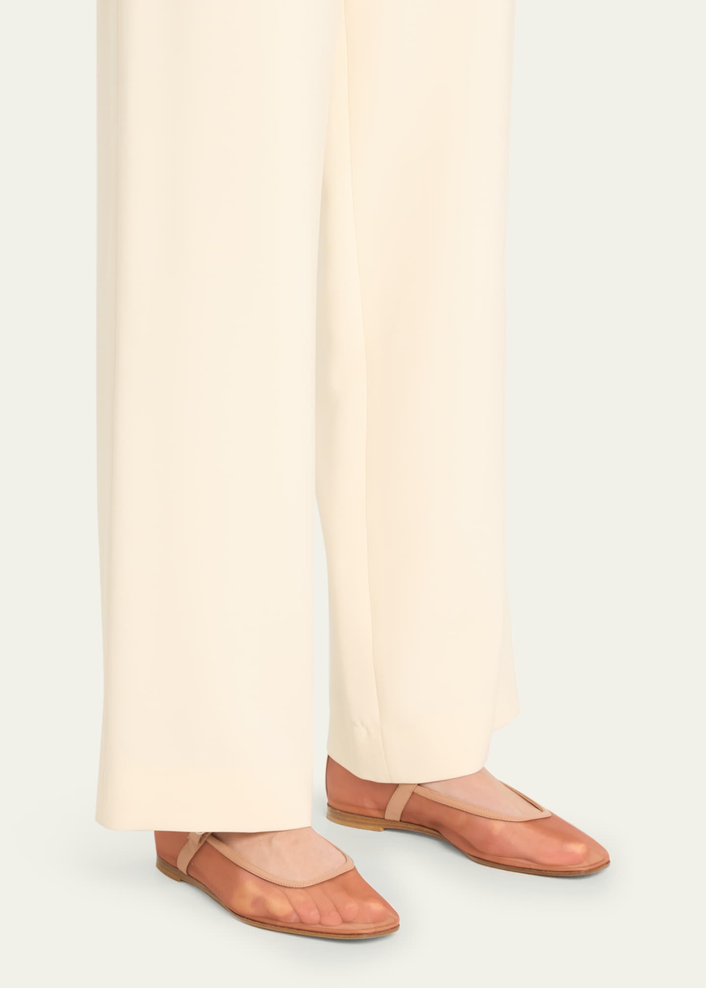 Le Monde Beryl Mesh Mary Jane Ballerina Flats Bergdorf Goodman