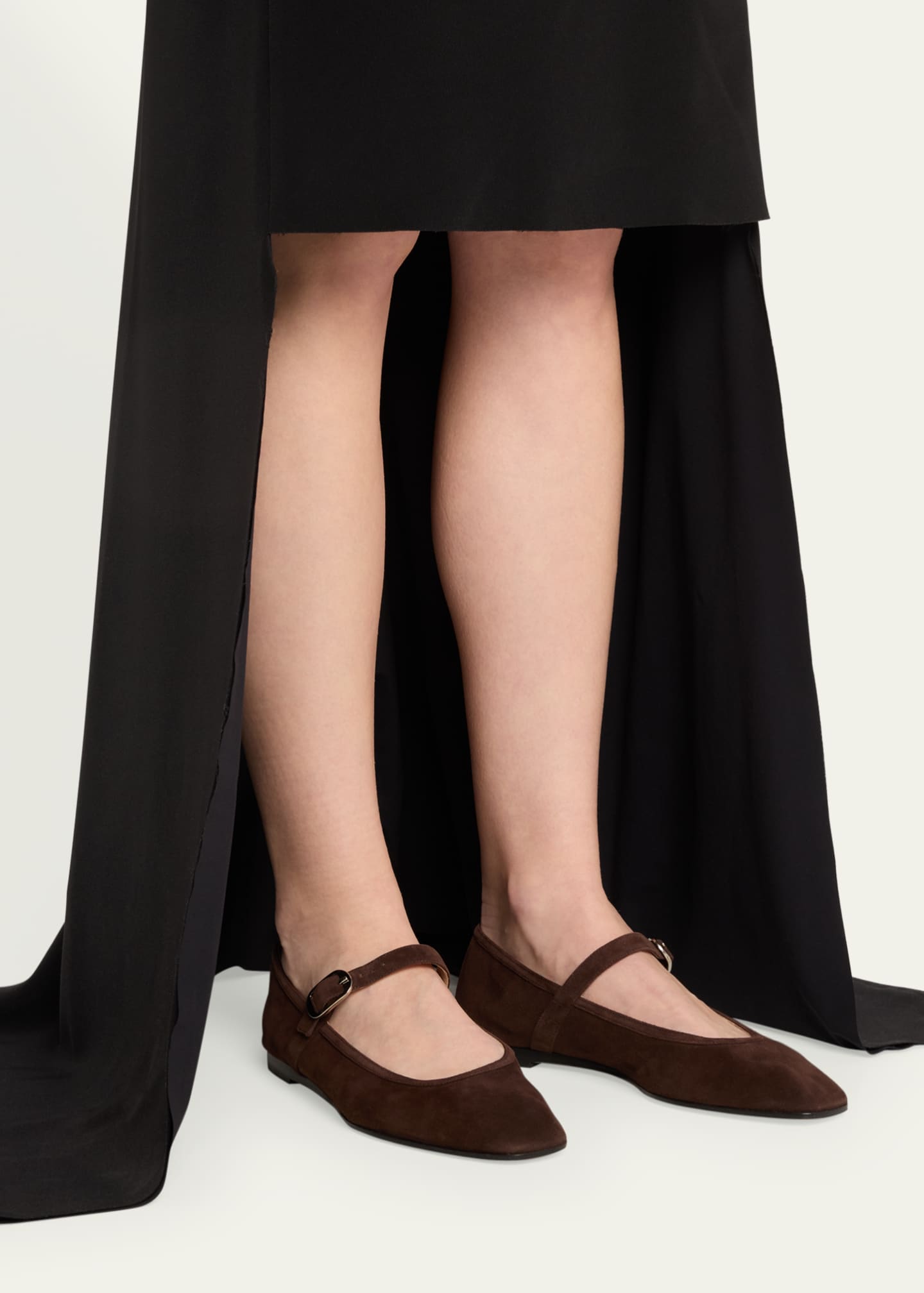 Le Monde Beryl Suede Mary Jane Ballerina Flats Image 2 of 5