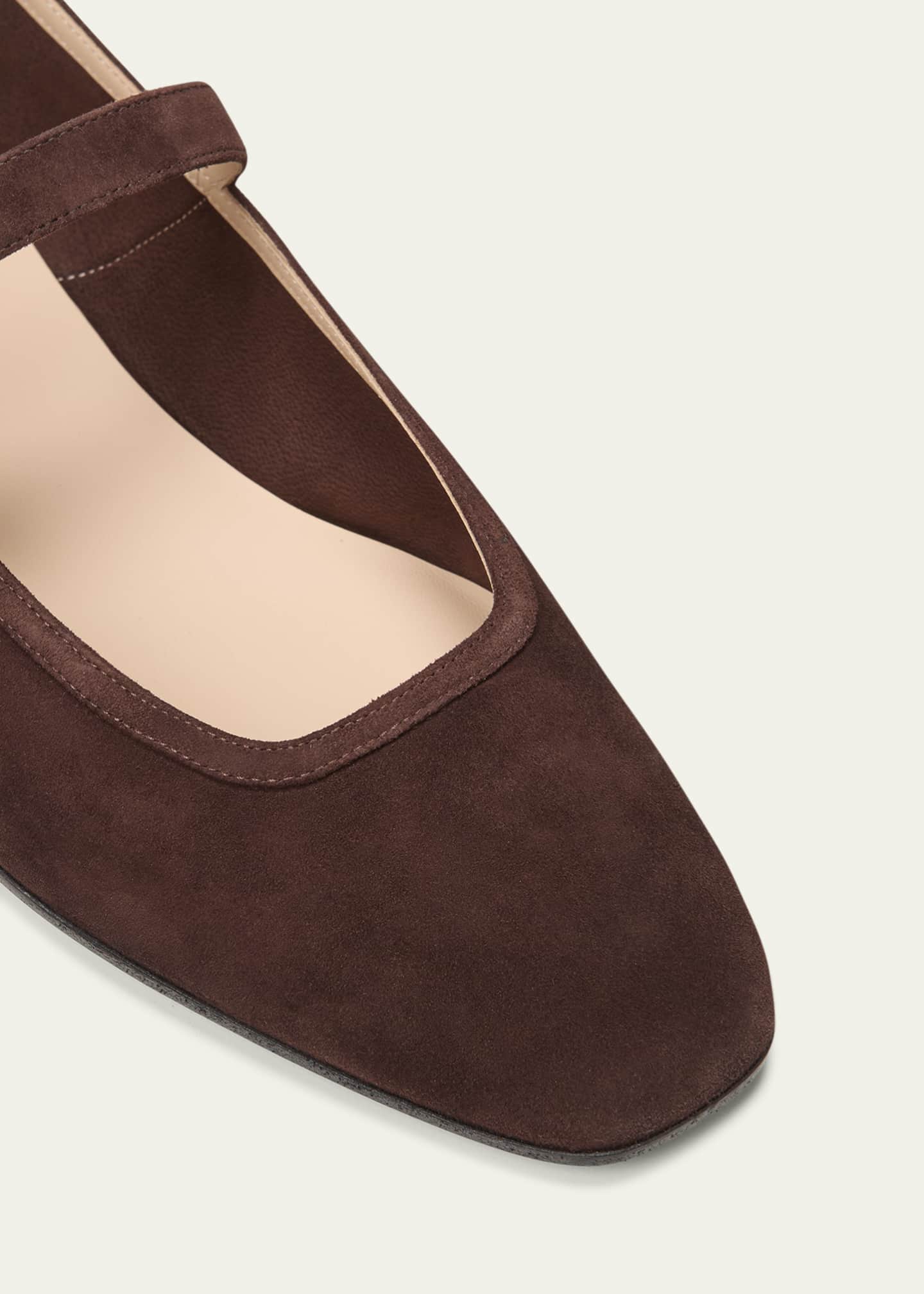 Le Monde Beryl Suede Mary Jane Ballerina Flats Image 5 of 5