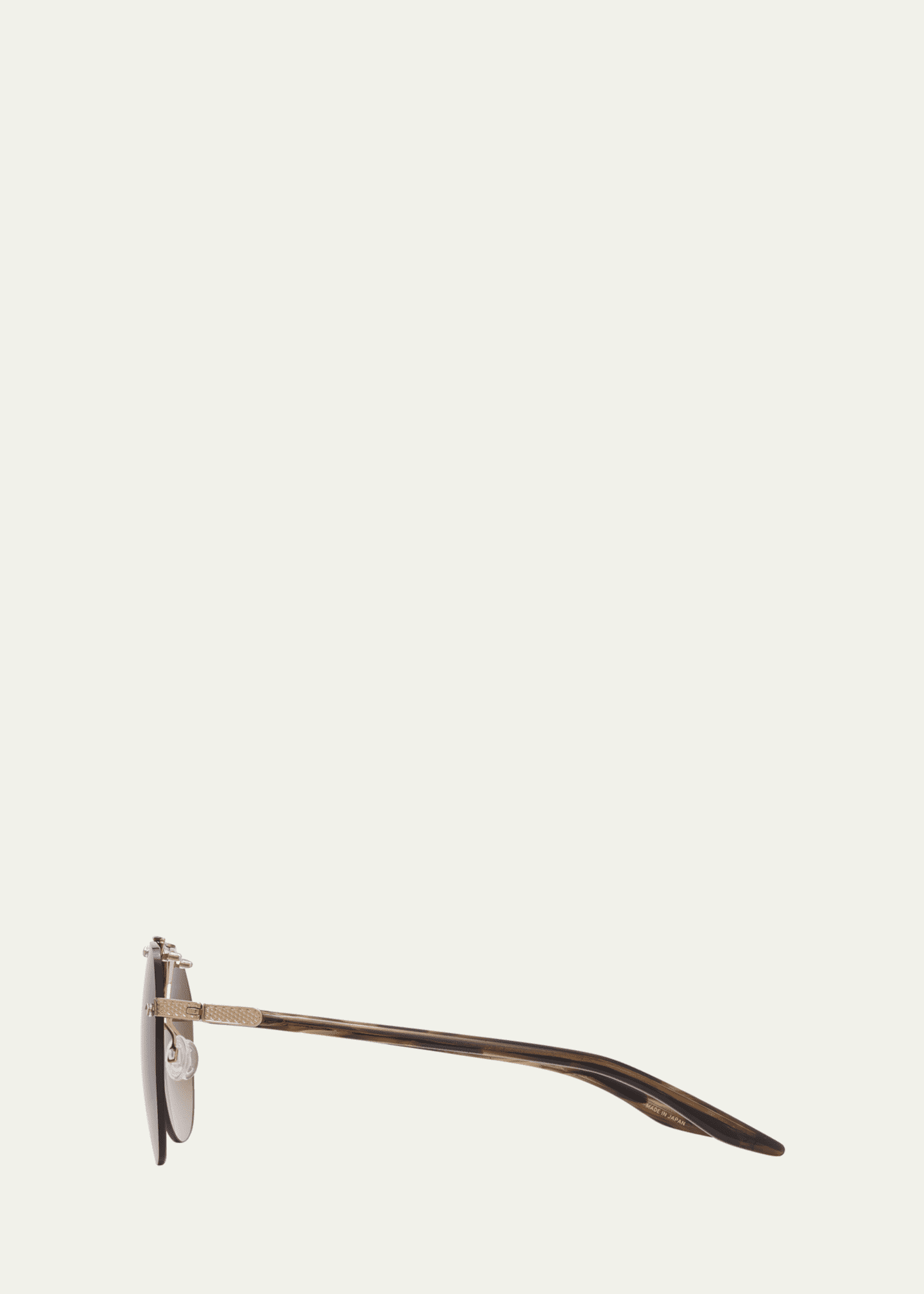 Barton Perreira Jean Zyl & Metal Aviator Sunglasses Image 3 of 3