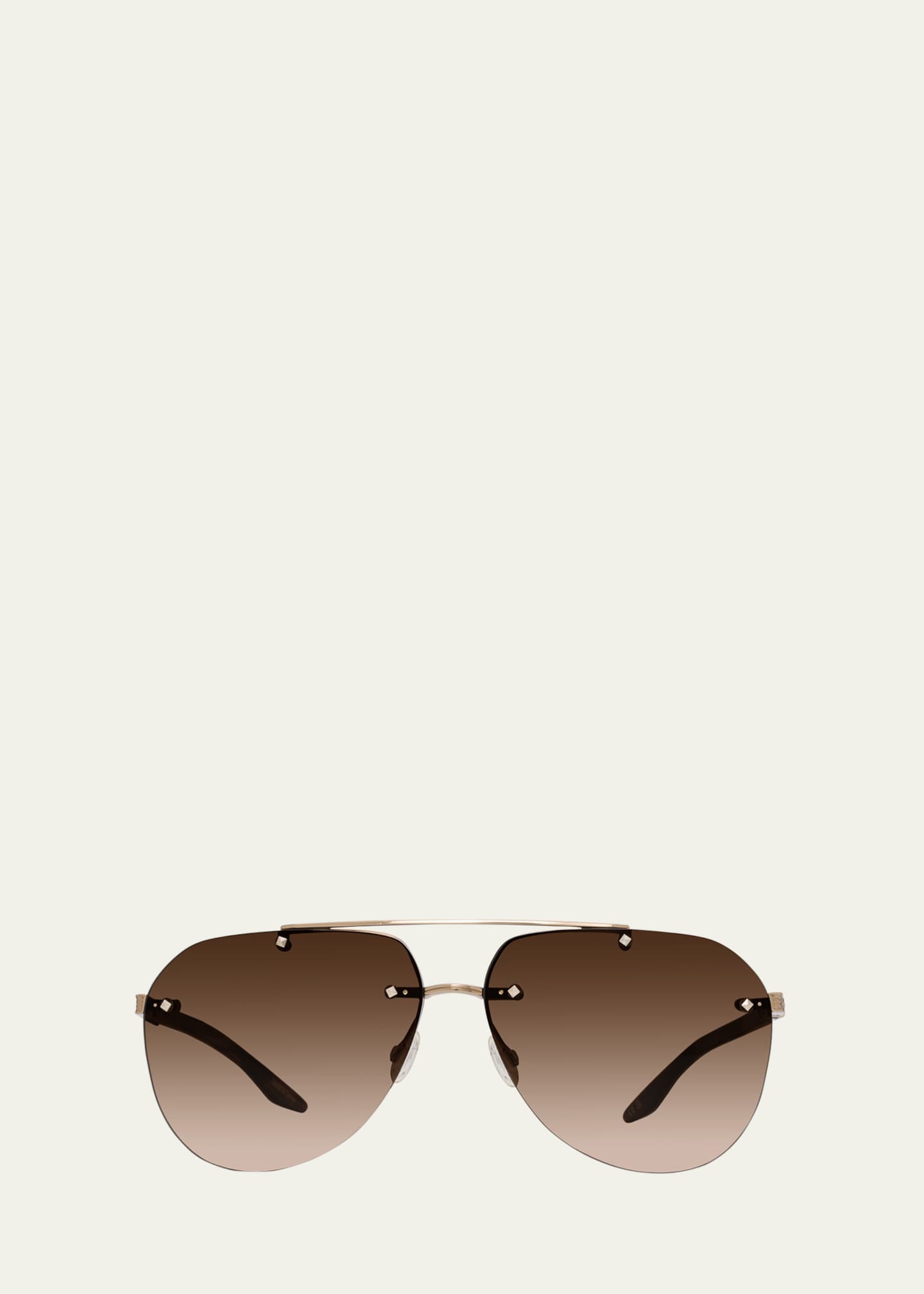 Barton Perreira Jean Zyl & Metal Aviator Sunglasses Image 1 of 3