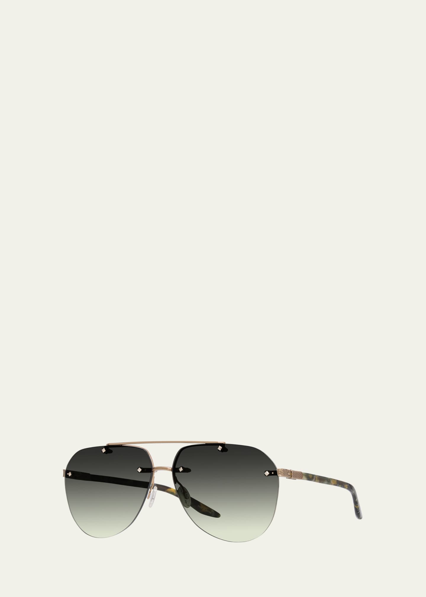 Barton Perreira Jean Gradient Aviator Sunglasses Image 2 of 3