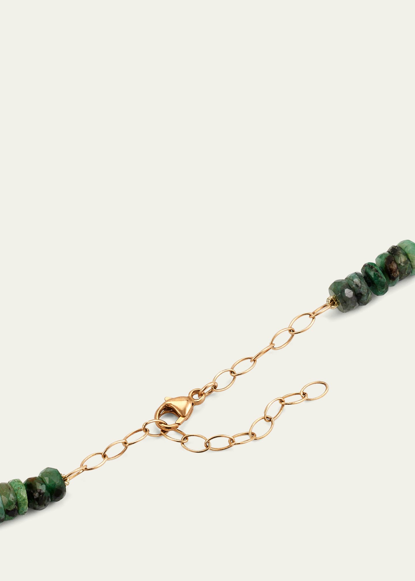 JIA JIA Rose Quartz Charm Necklace with Emeralds Image 4 of 4