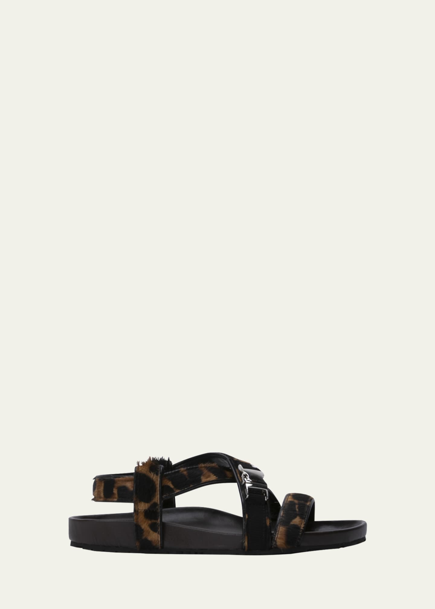 Leopard strappy cheap sandals
