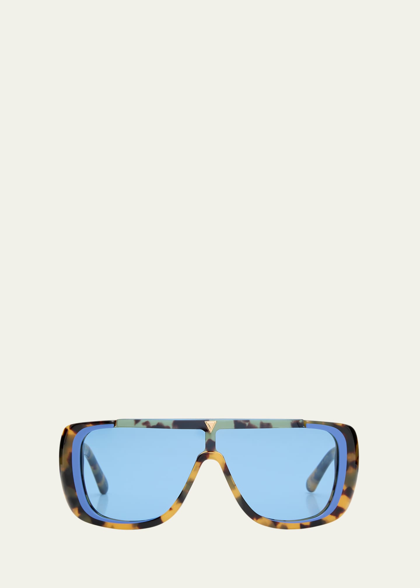 Karen Walker Logo Acetate Shield Sunglasses