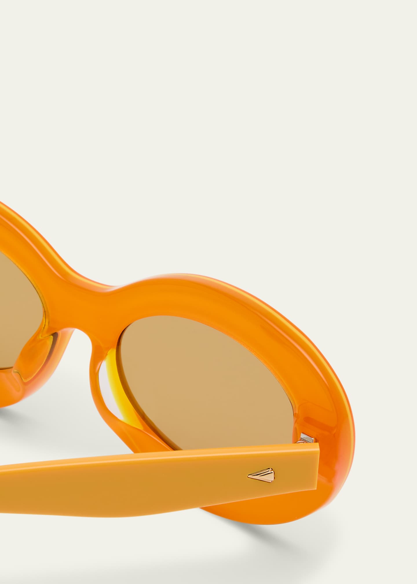 Karen Walker Monochrome Acetate Oval Sunglasses - Bergdorf