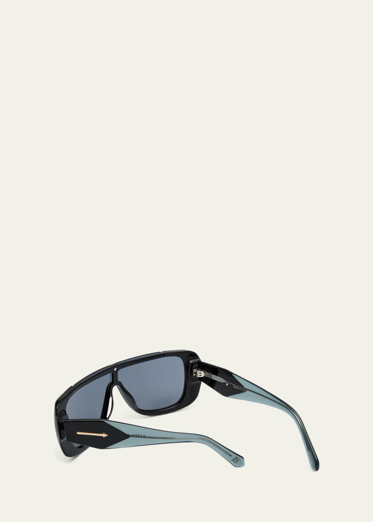 Karen Walker Logo Acetate Shield Sunglasses Image 2 of 5