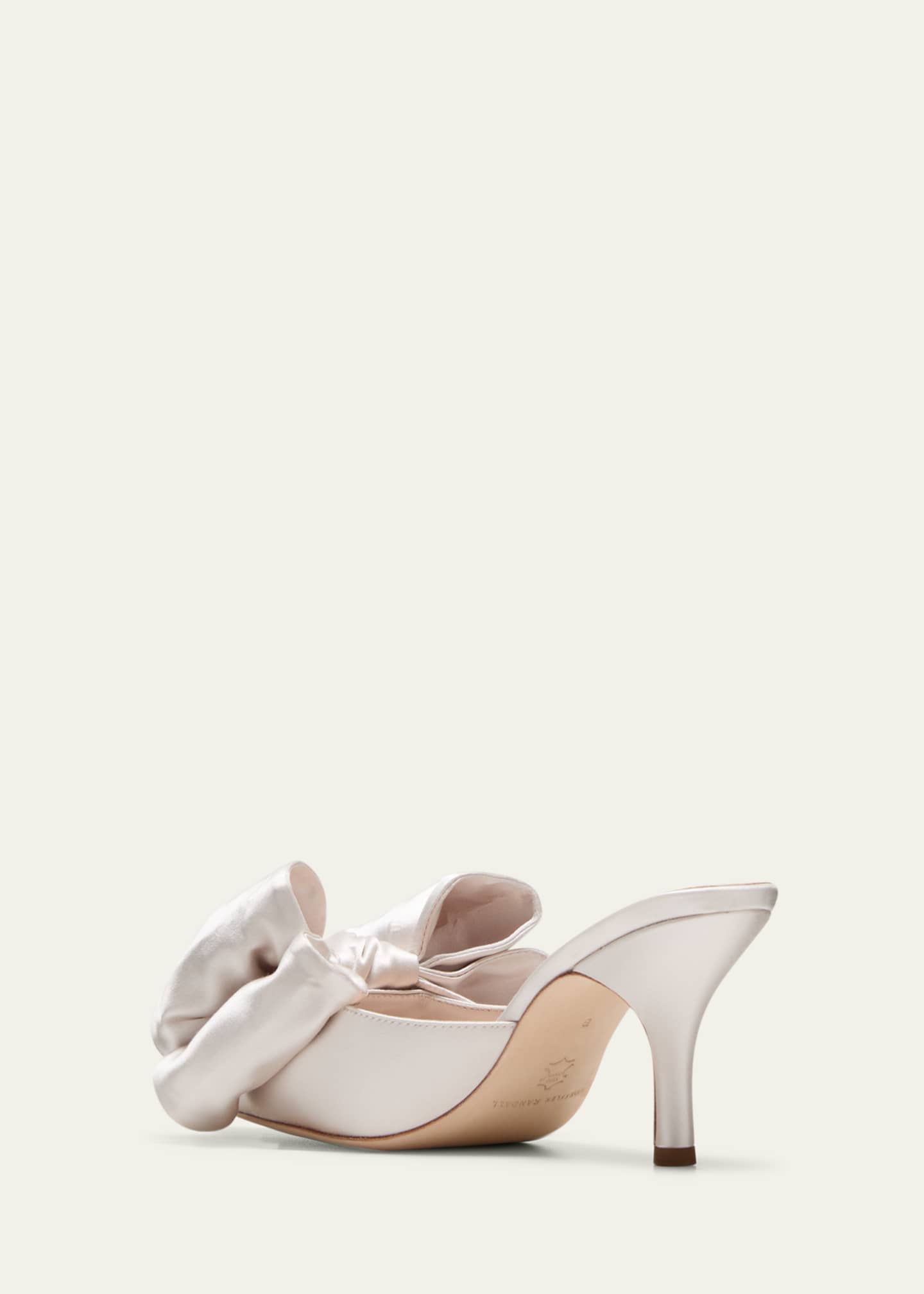 Loeffler Randall Margot Satin Bow Mule Pumps - Bergdorf Goodman