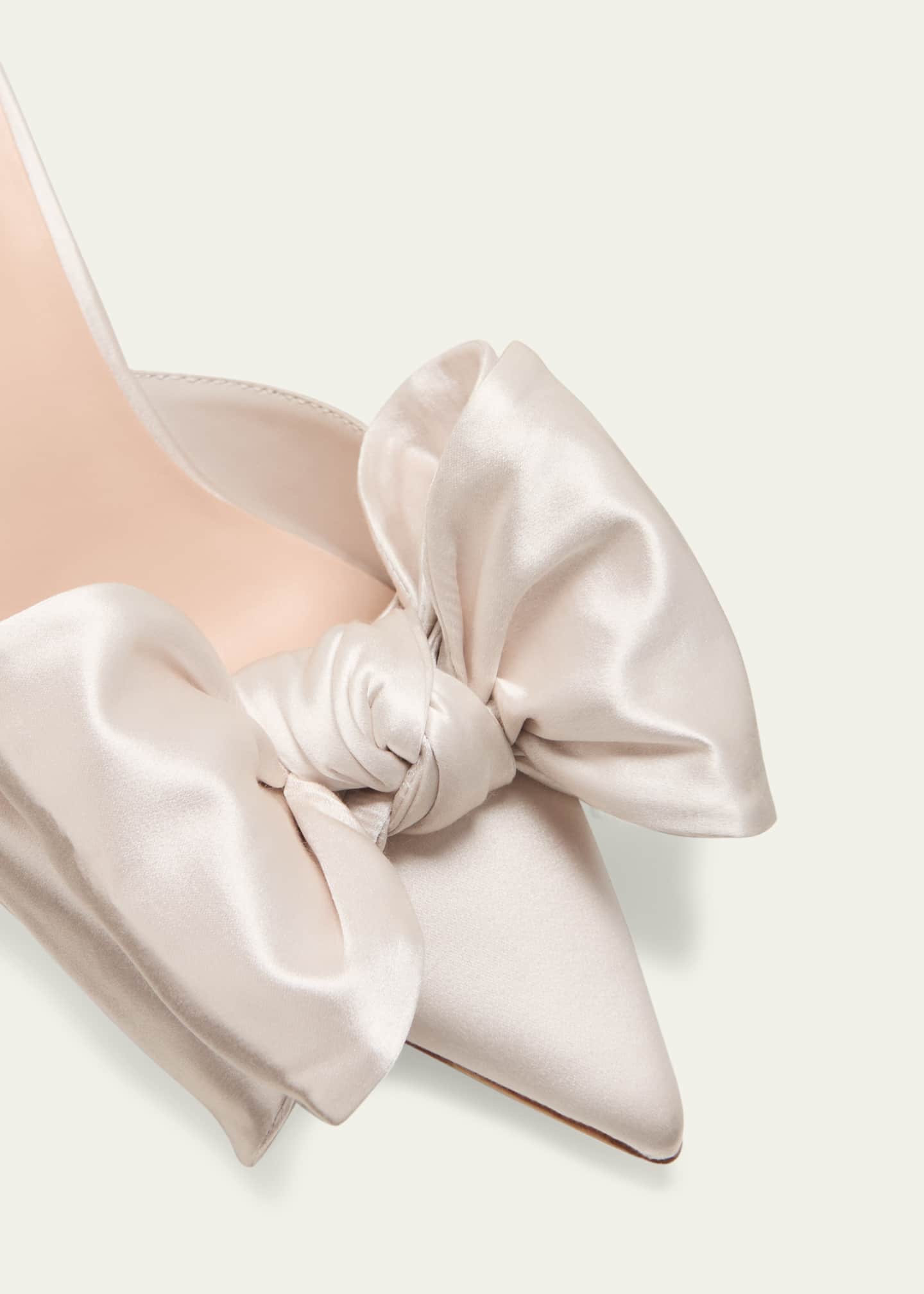 Loeffler Randall Margot Satin Bow Mule Pumps Image 5 of 5