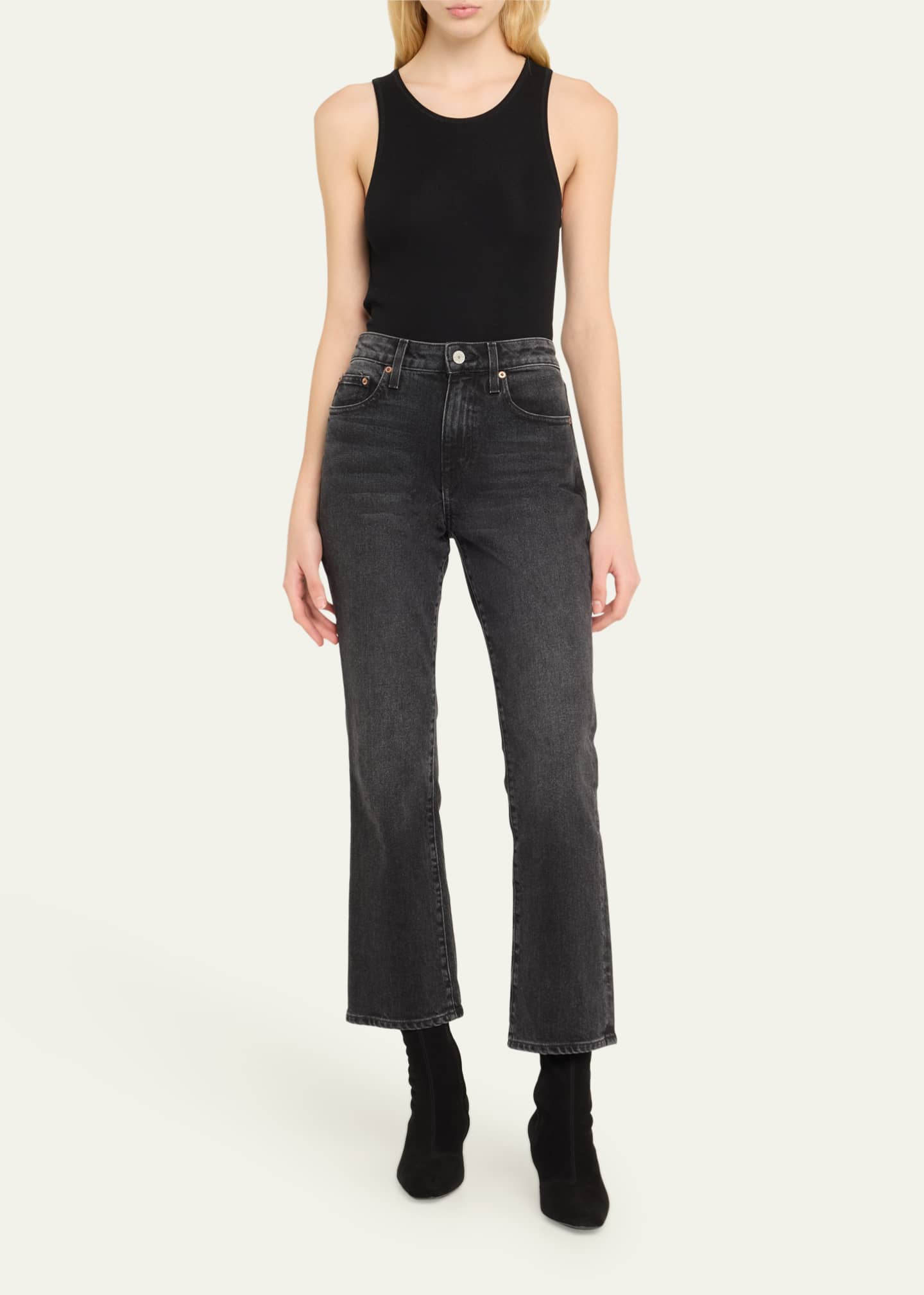 Loeffler randall on sale black booties