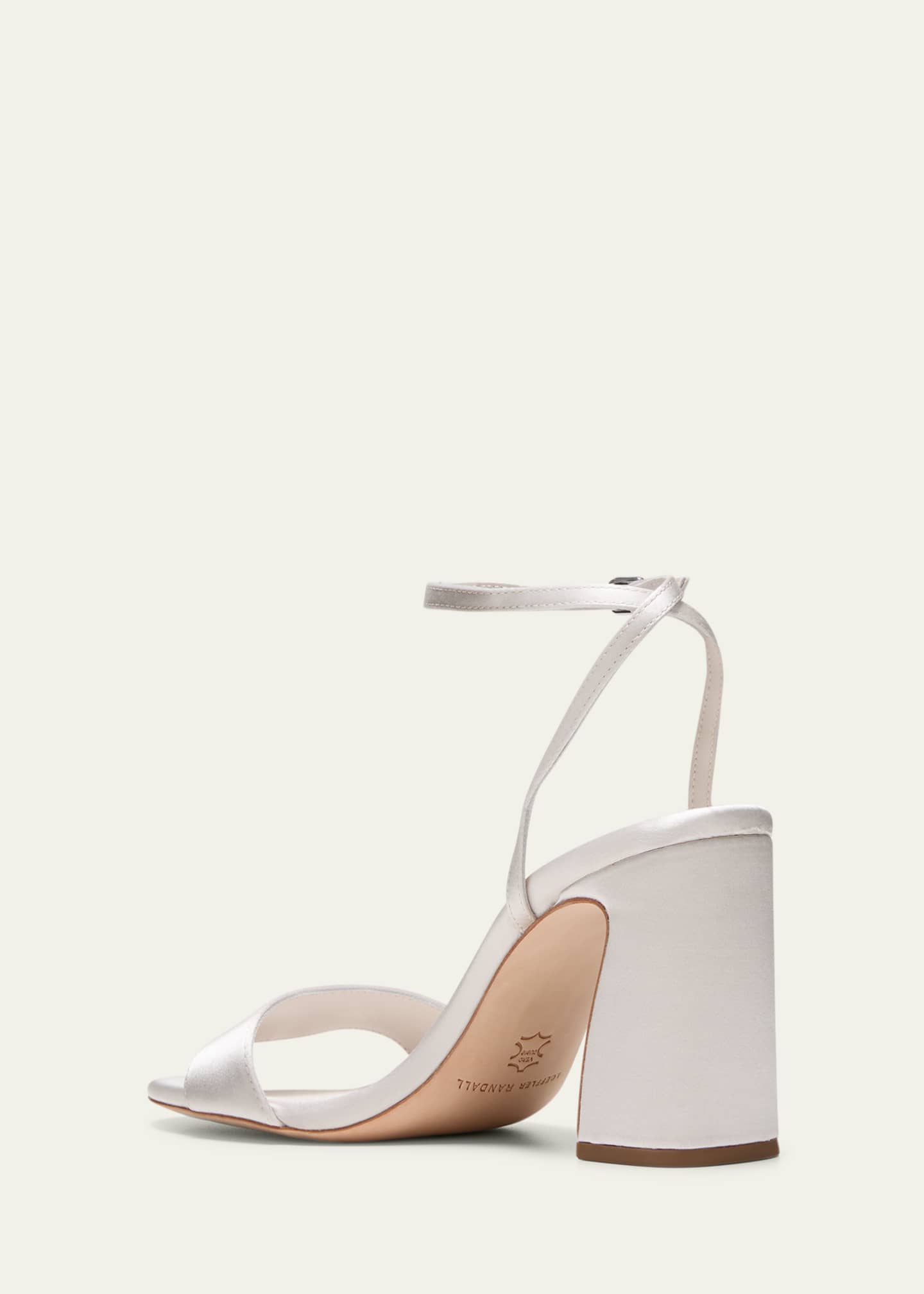 Loeffler Randall Malia Satin Ankle-Strap Sandals Image 4 of 5