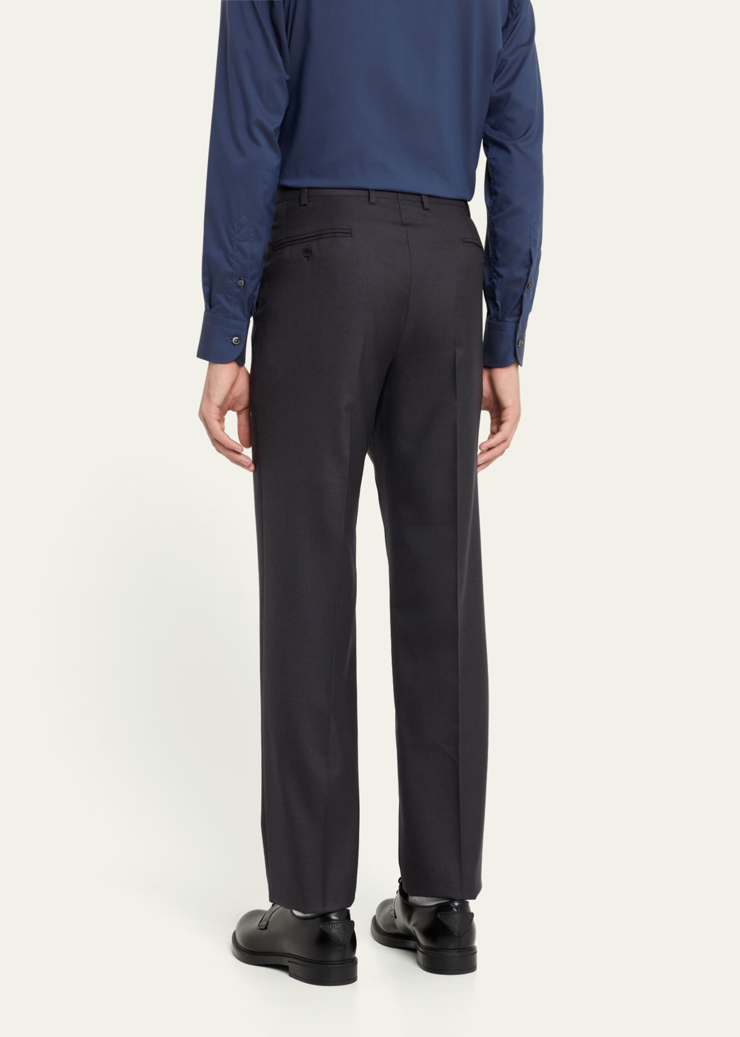Brioni Men's Super 160s Wool Dress Pants Image 3 of 5
