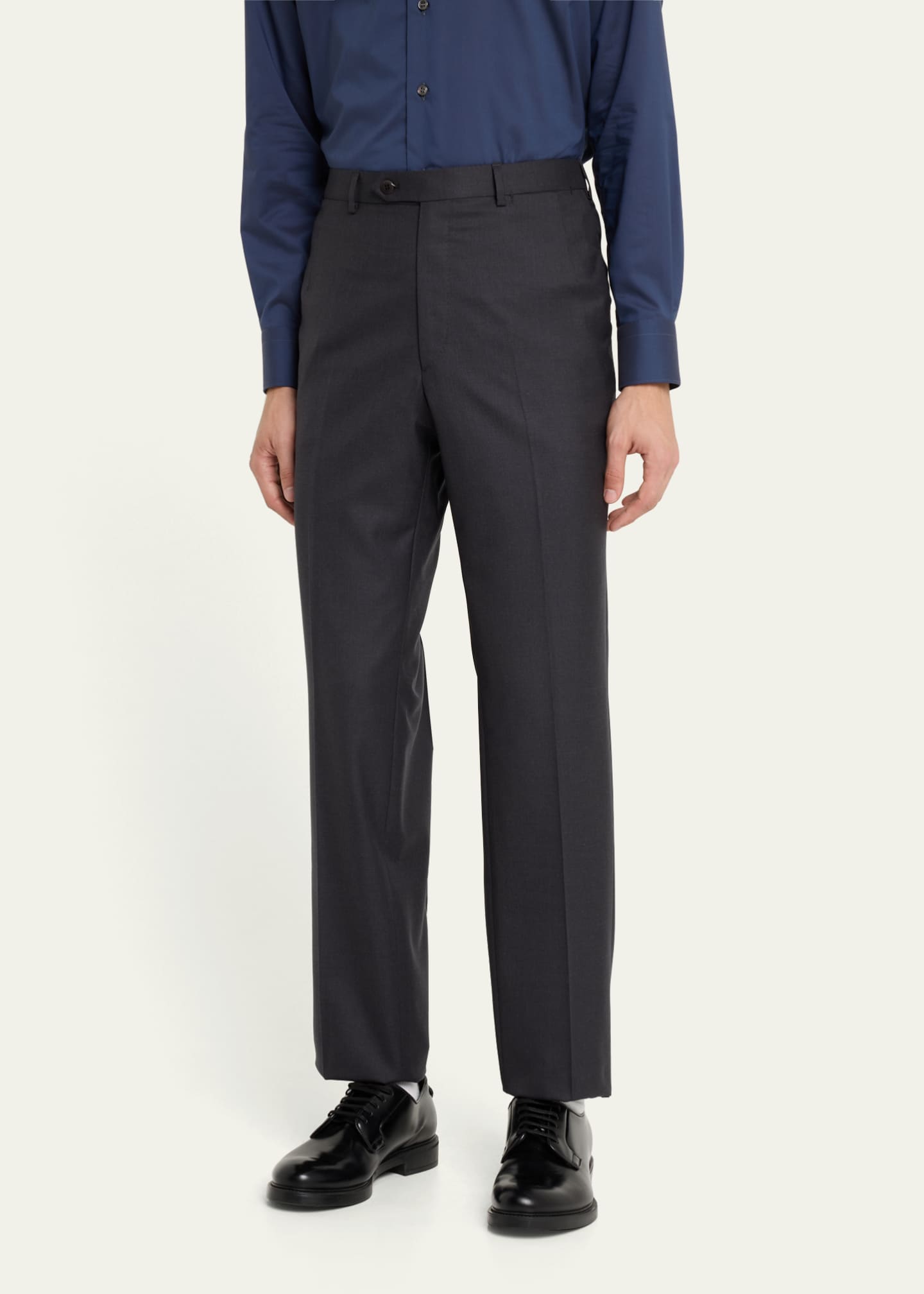 Brioni Men's Super 160s Wool Dress Pants Image 4 of 5
